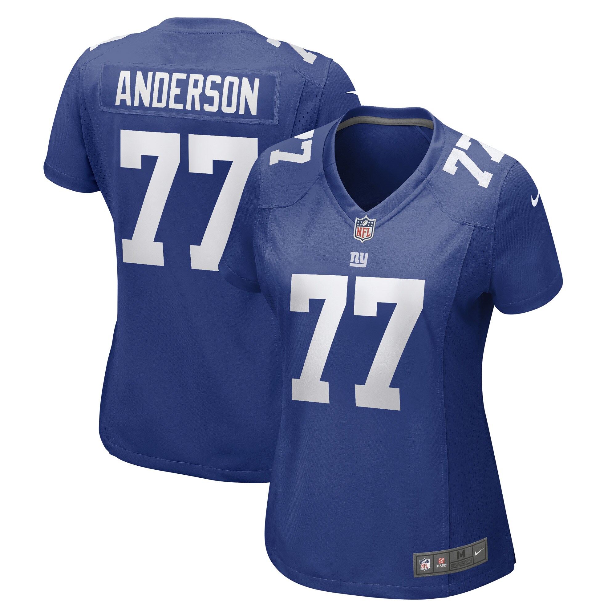 Women's New York Giants Jack Anderson Royal Game Player Jersey JS9416 nicesnker