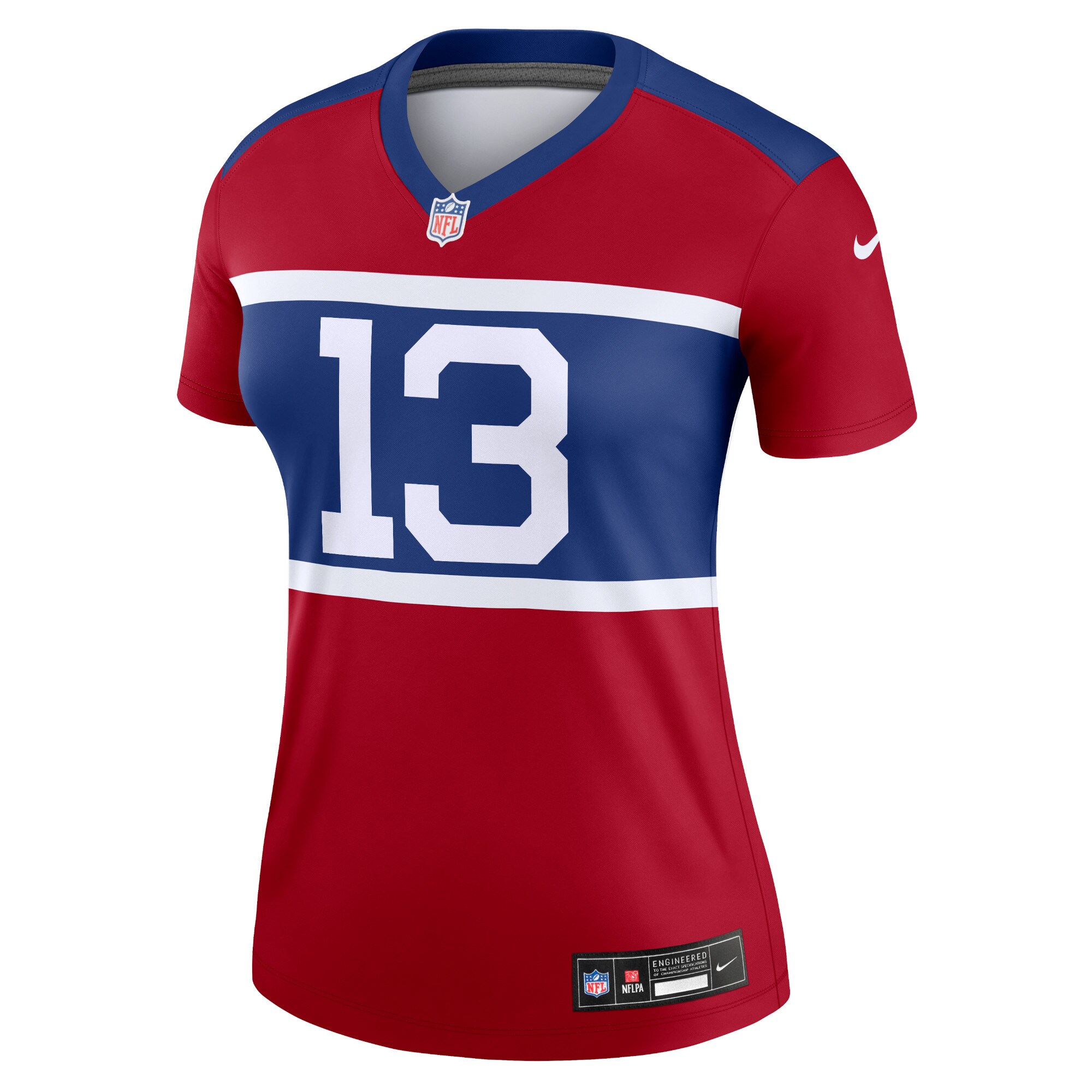 Alternative view of Women's New York Giants Jalin Hyatt Red Alternate Legend Player Performance Top JS3714 nicesnker