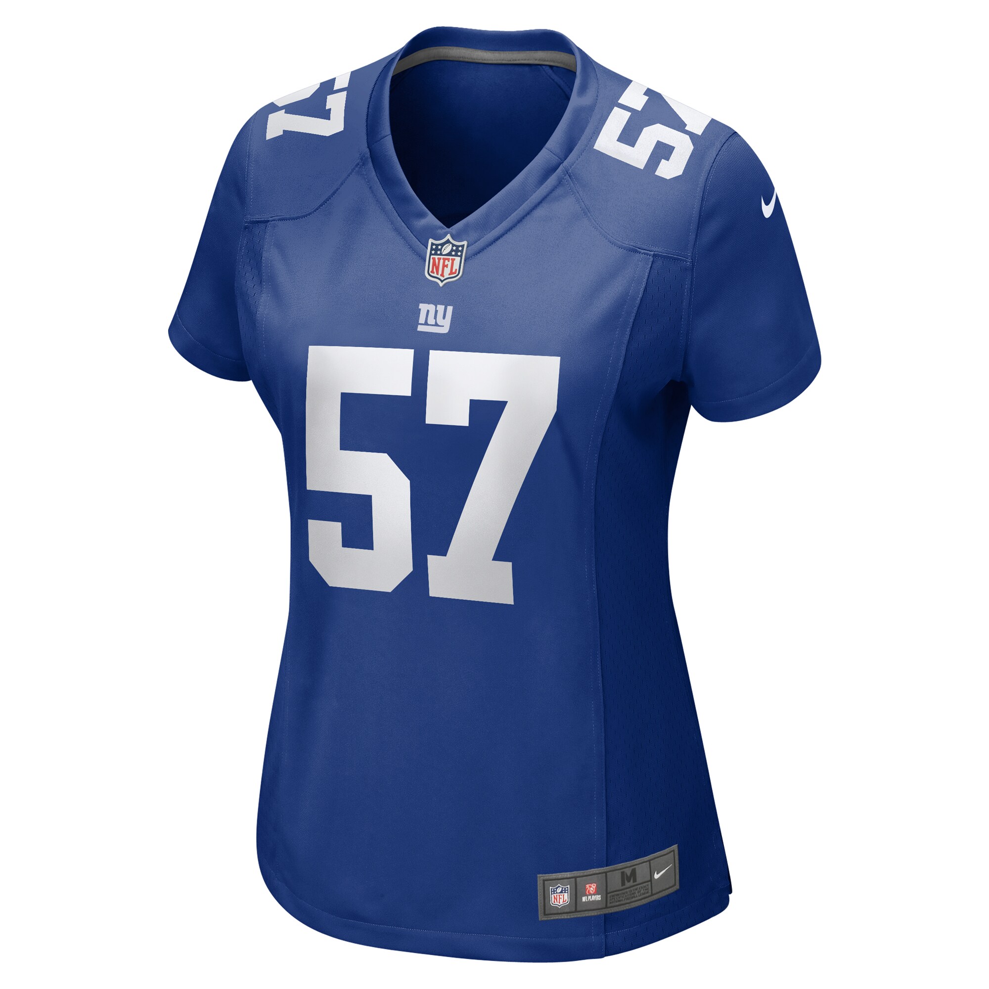 Alternative view of Women's New York Giants Jarrad Davis Royal Team Game Jersey JS9509 nicesnker