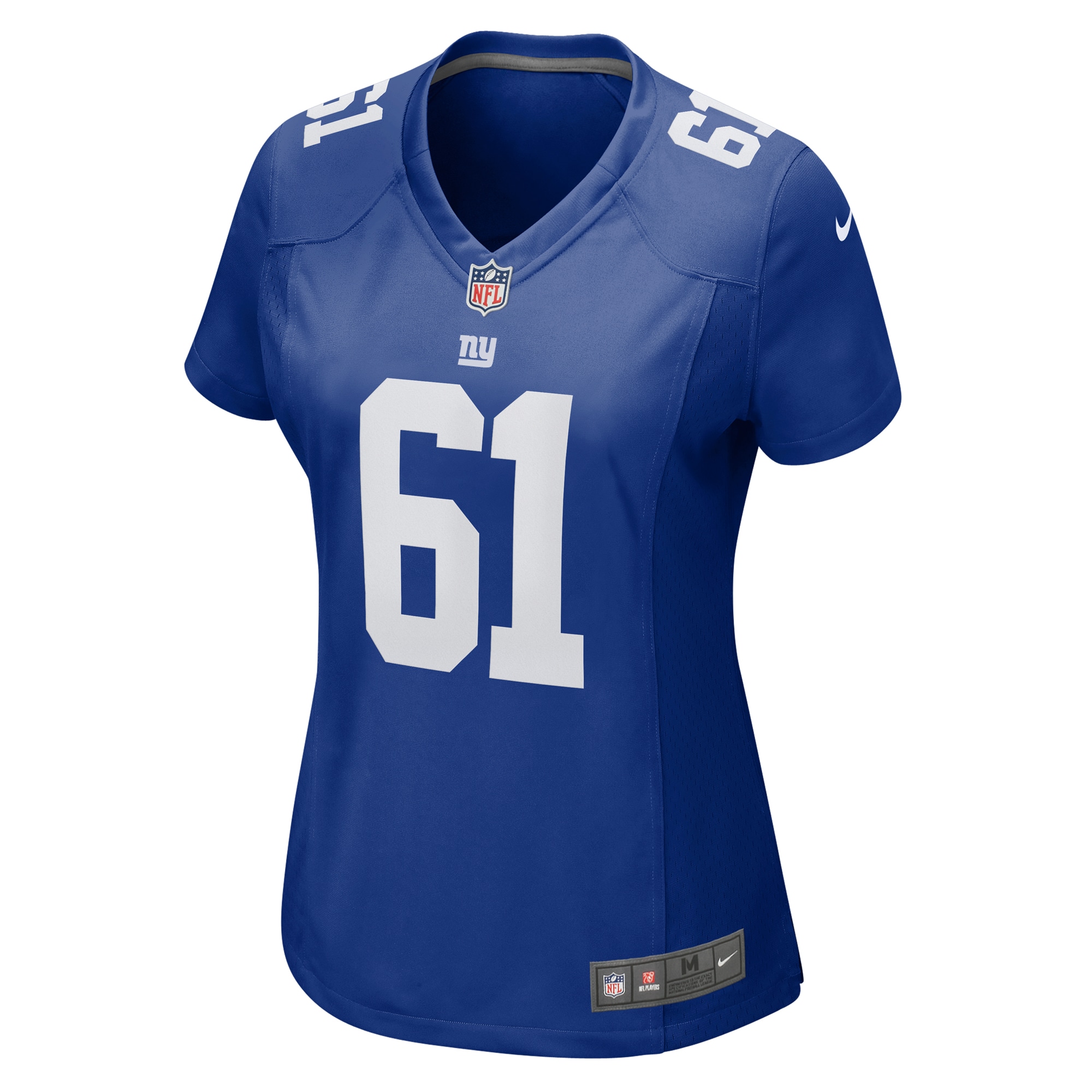 Alternative view of Women's New York Giants John Michael Schmitz Jr. Royal Game Jersey JS4937 nicesnker