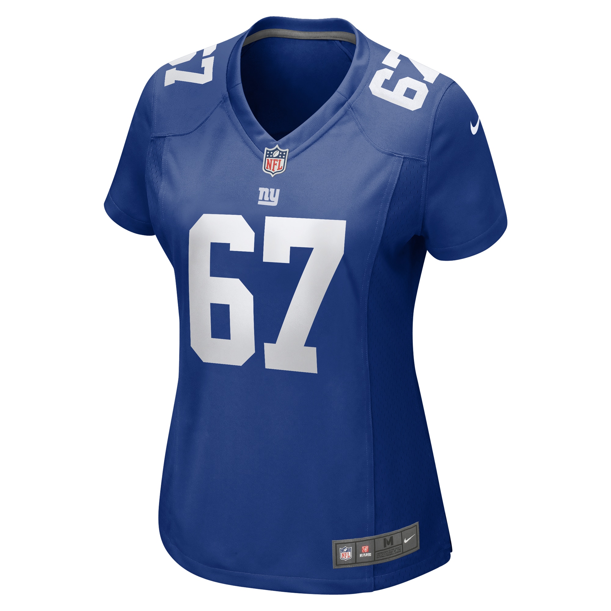 Alternative view of Women's New York Giants Justin Pugh Royal Game Jersey JS8701 nicesnker