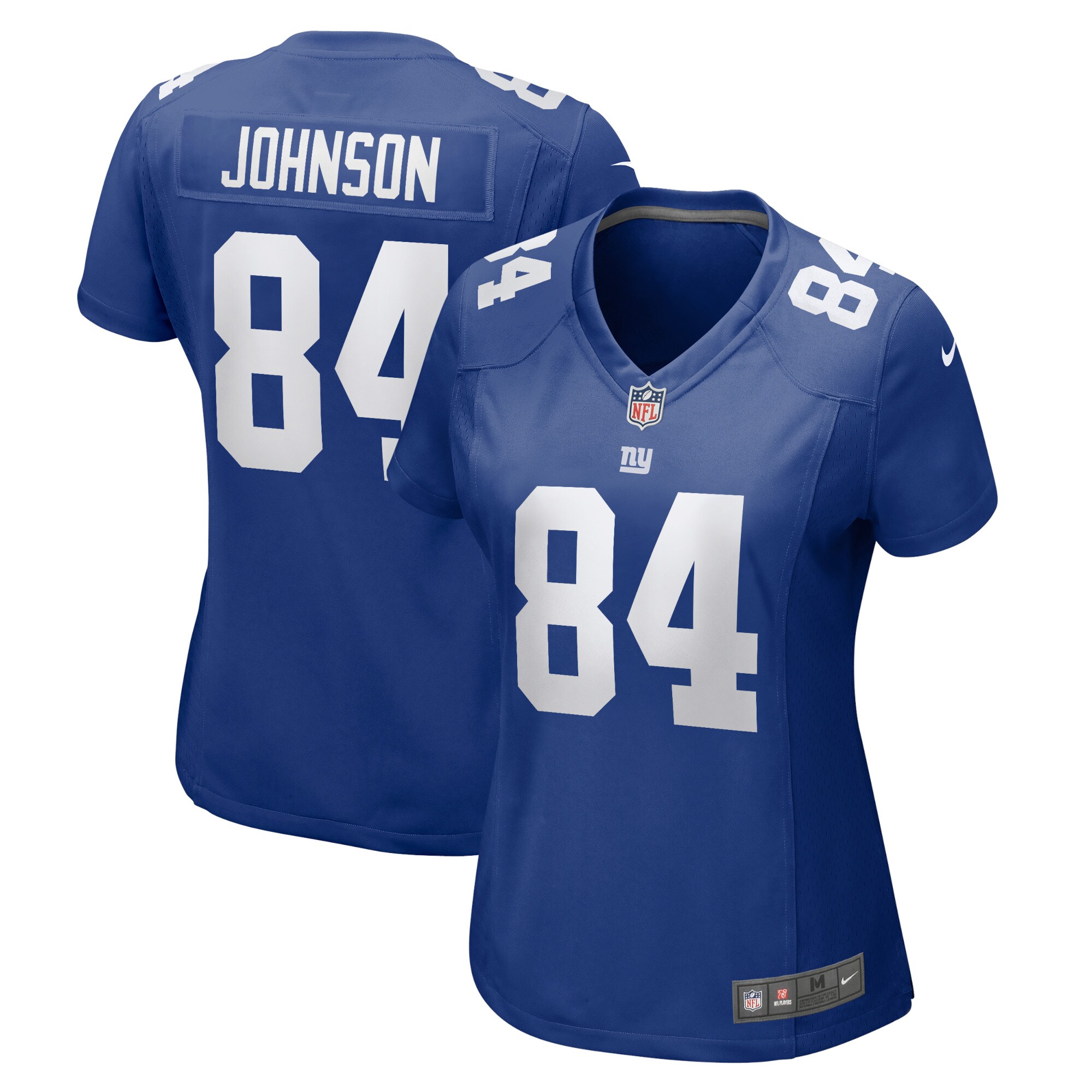 Women's New York Giants Marcus Johnson Royal Home Game Player Jersey JS5908 nicesnker