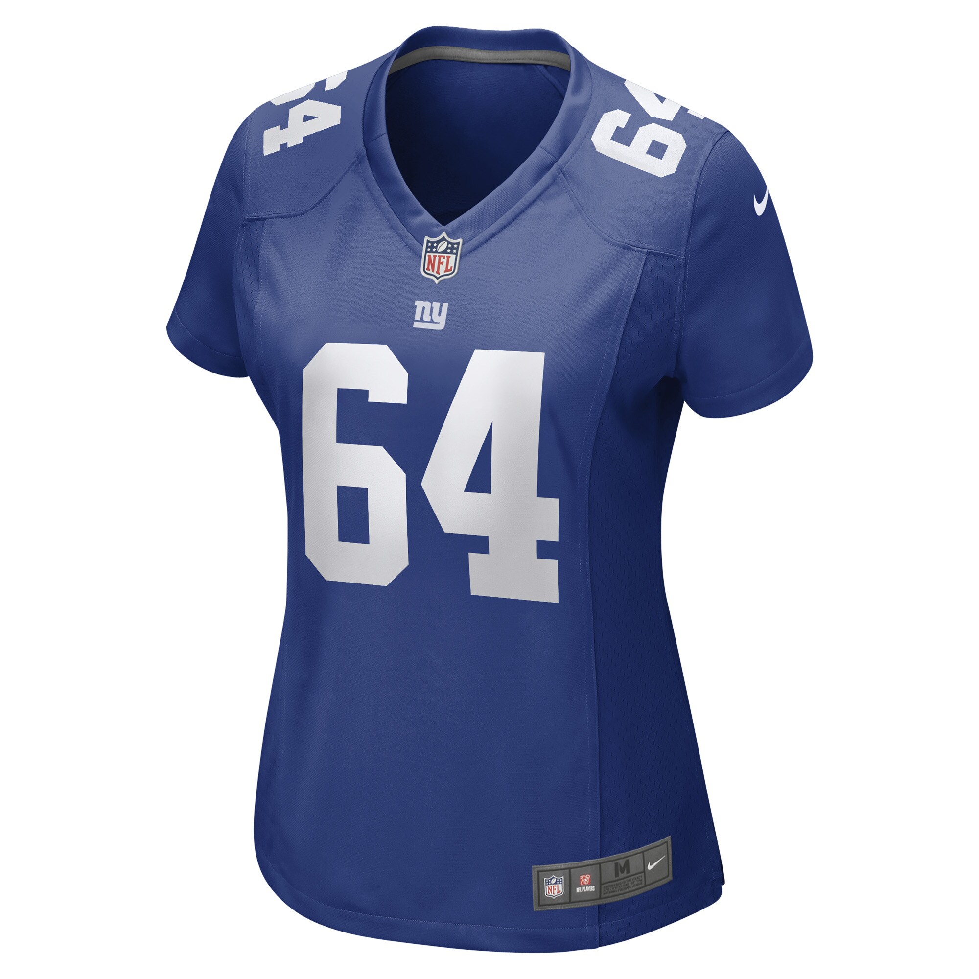 Alternative view of Women's New York Giants Mark Glowinski Royal Game Player Jersey JS4253 nicesnker