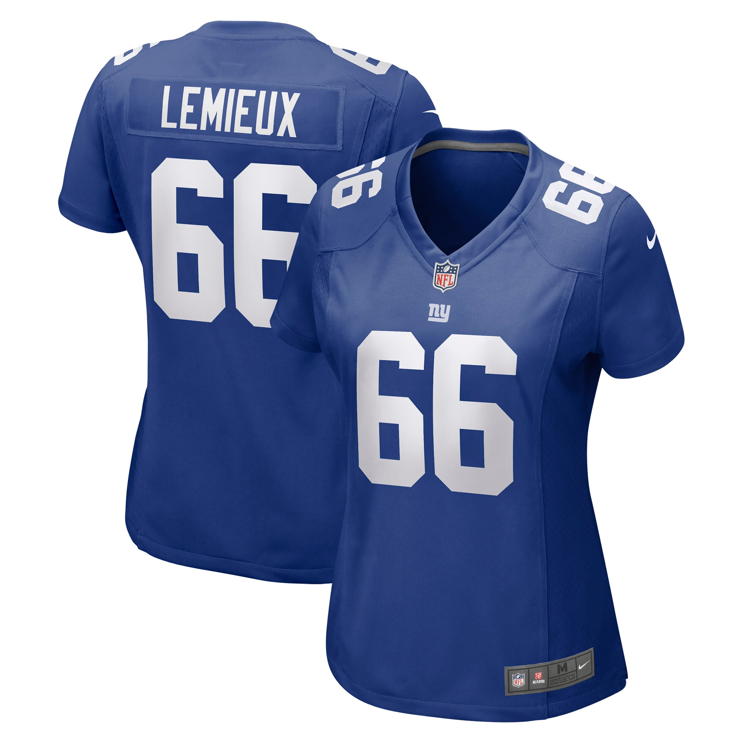 Women's New York Giants Shane Lemieux Royal Game Jersey JS9686 nicesnker