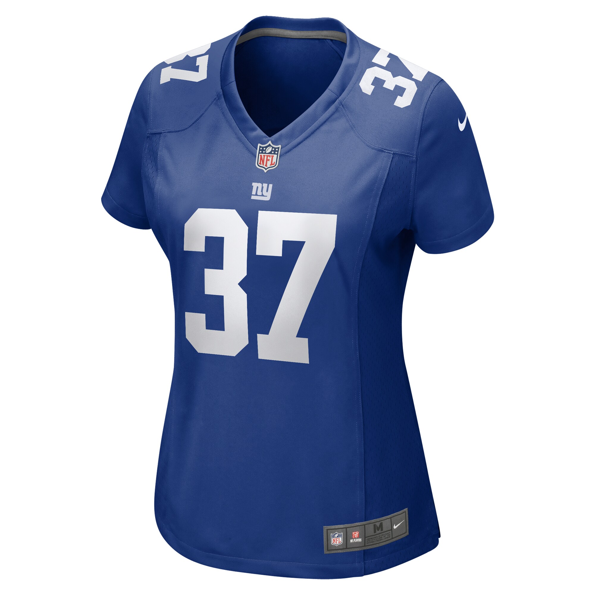 Alternative view of Women's New York Giants Tre Hawkins Royal Game Jersey JS7423 nicesnker