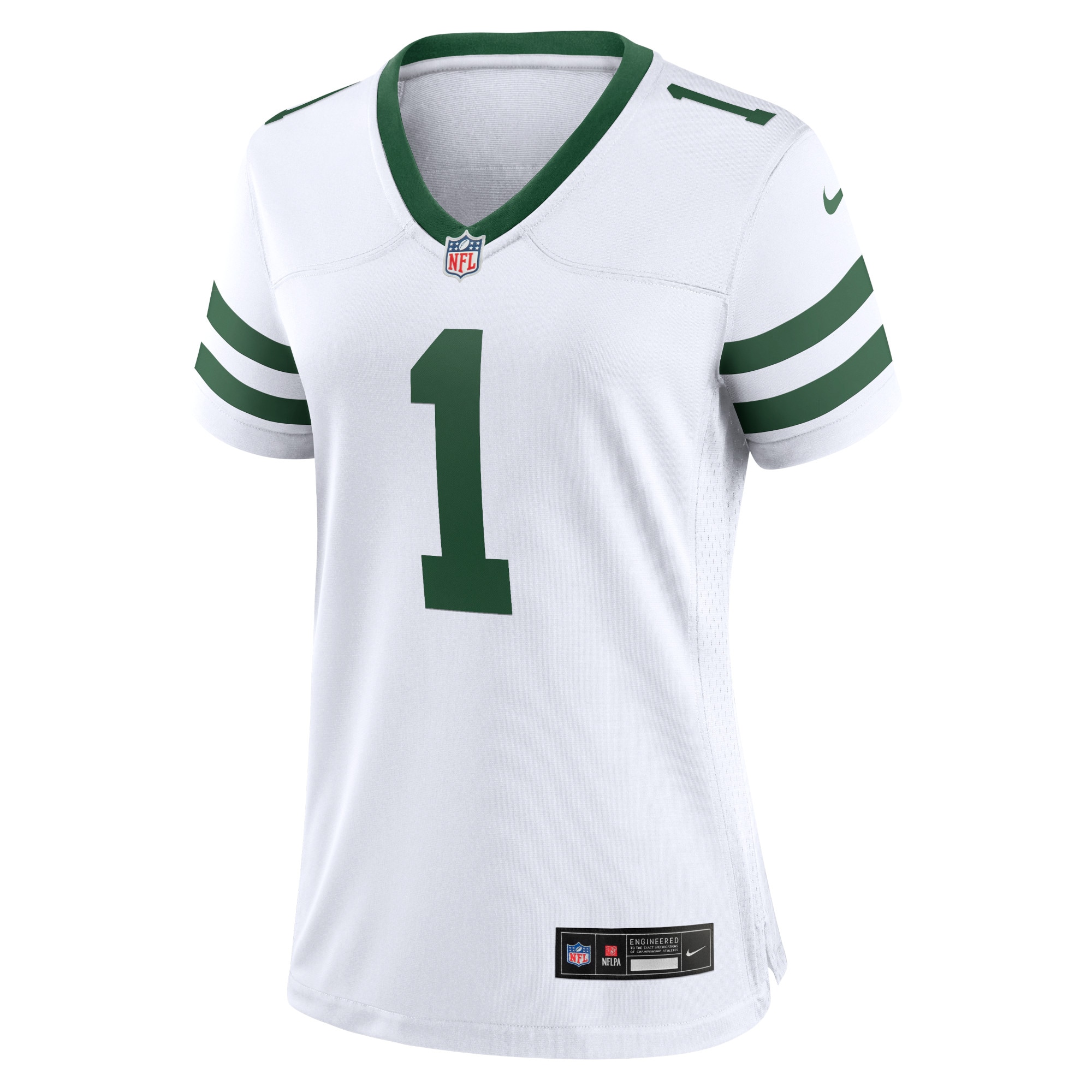 Alternative view of Women's New York Jets Ahmad Sauce Gardner Legacy White Game Jersey JS1996 nicesnker