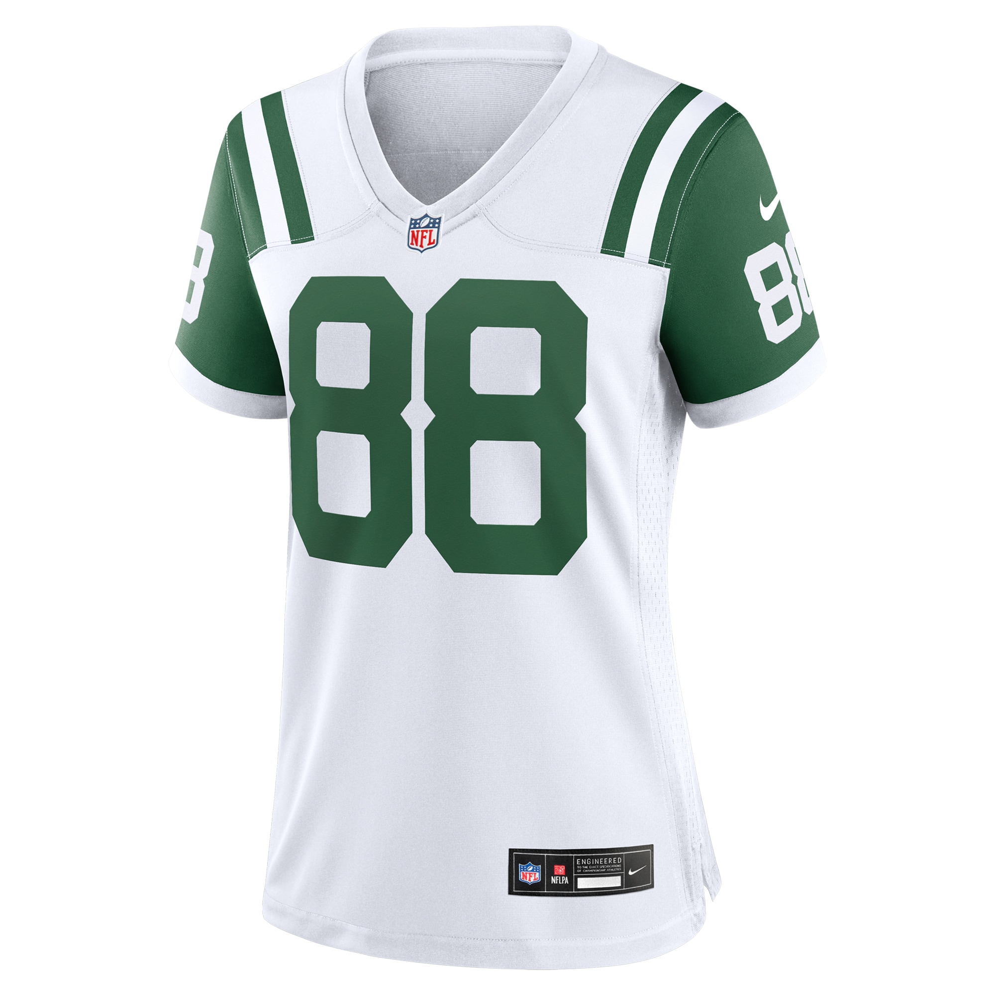 Alternative view of Women's New York Jets Al Toon White Classic Alternate Retired Player Game Jersey JS8526 nicesnker
