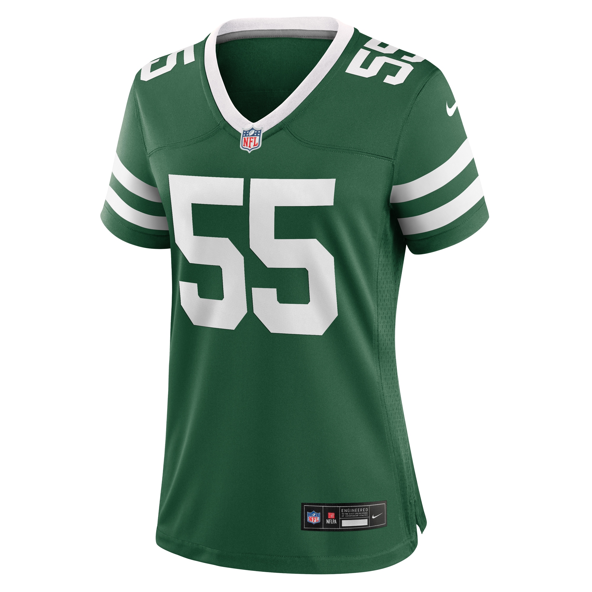 Alternative view of Women's New York Jets Chazz Surratt Legacy Green Team Game Jersey JS3176 nicesnker