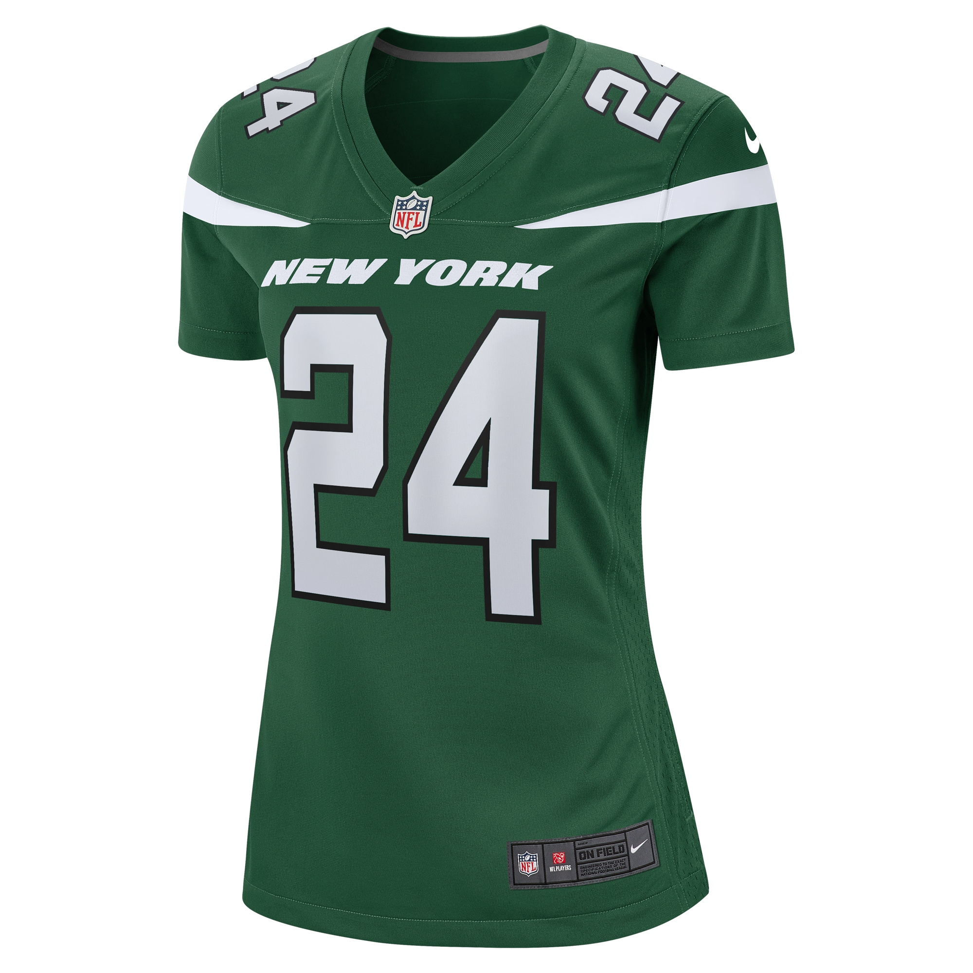 Alternative view of Women's New York Jets Darrelle Revis Gotham Green Retired Player Game Jersey JS5912 nicesnker