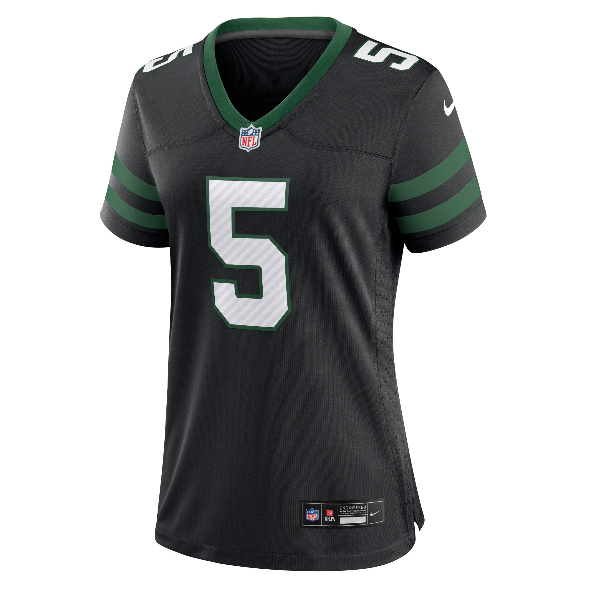 Alternative view of Women's New York Jets Garrett Wilson Legacy Black Alternate Game Jersey JS6651 nicesnker