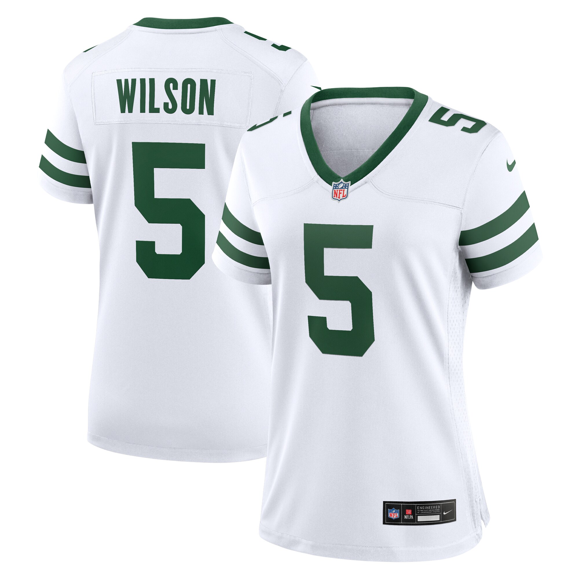 Women's New York Jets Garrett Wilson White Alternate Game Jersey JS4129 nicesnker