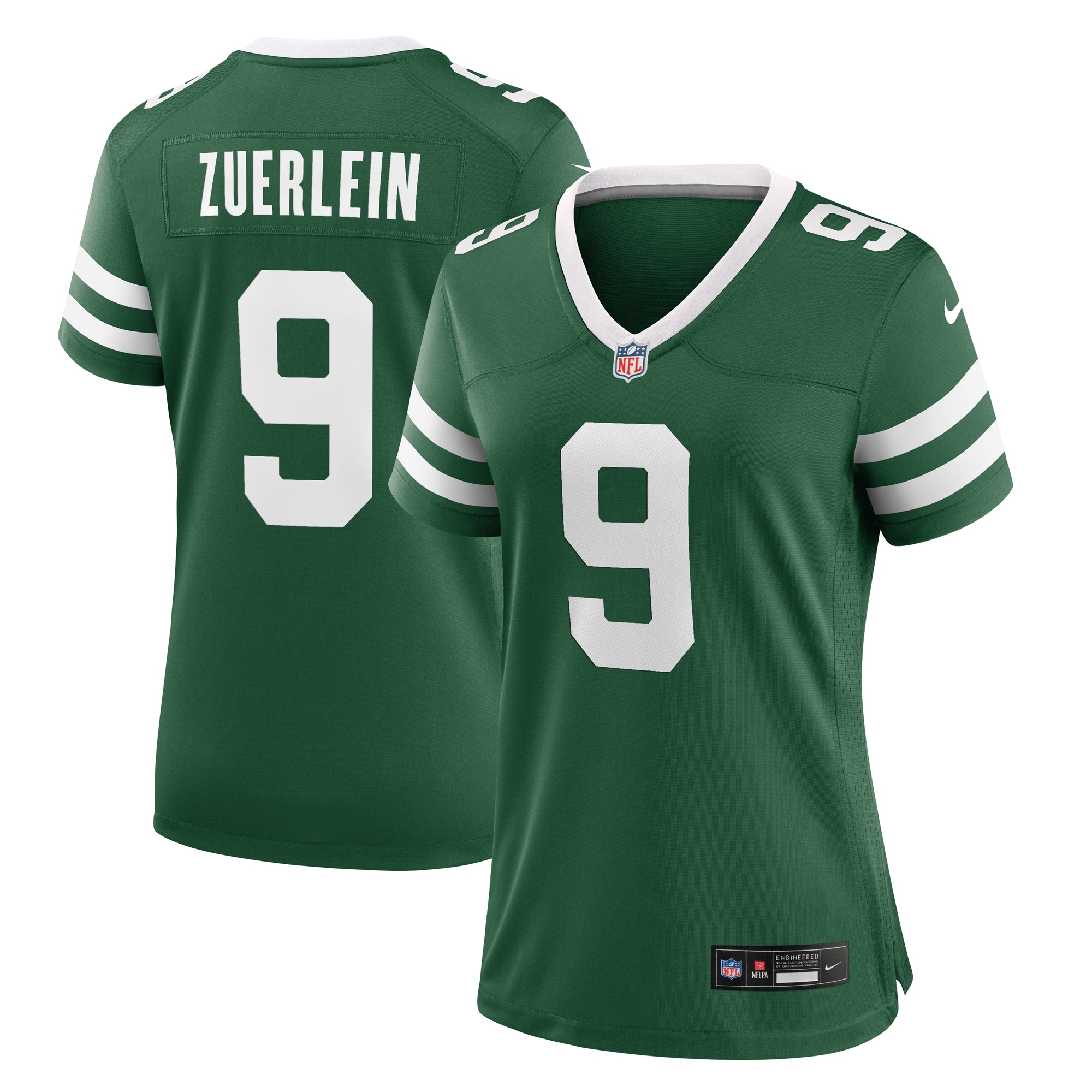 Women's New York Jets Greg Zuerlein Legacy Green Team Game Jersey JS3596 nicesnker