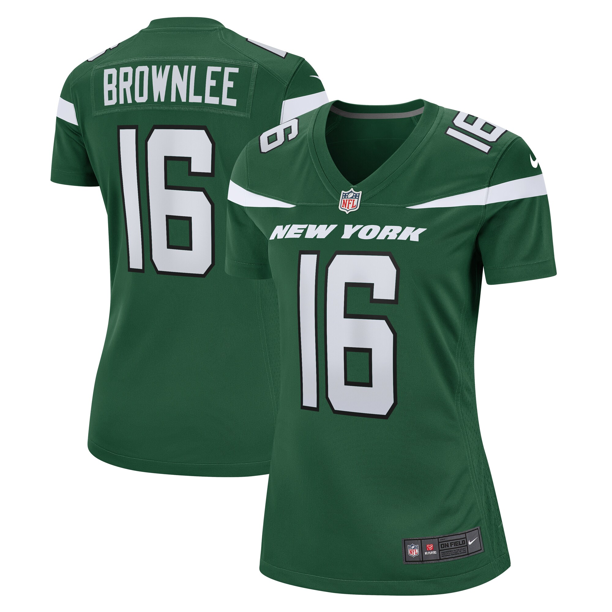 Women's New York Jets Jason Brownlee Gotham Green Game Jersey JS8182 nicesnker