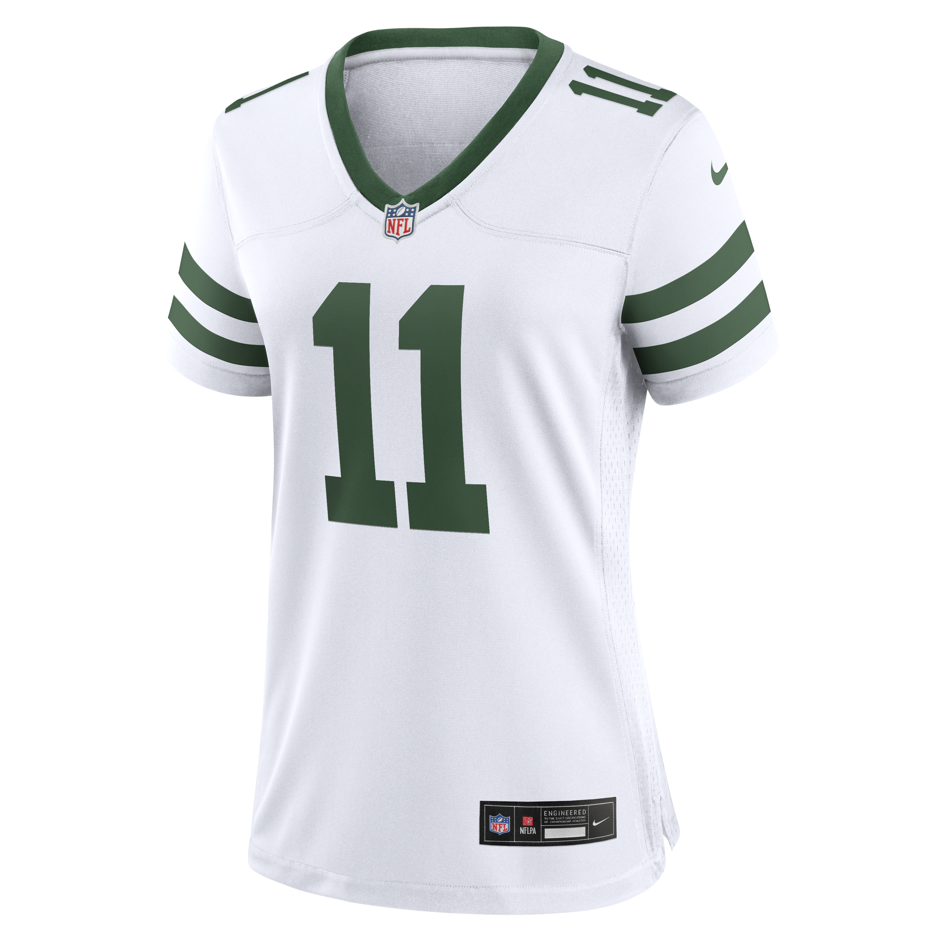 Alternative view of Women's New York Jets Jermaine Johnson II Spotlight White Alternate Game Jersey JS8842 nicesnker