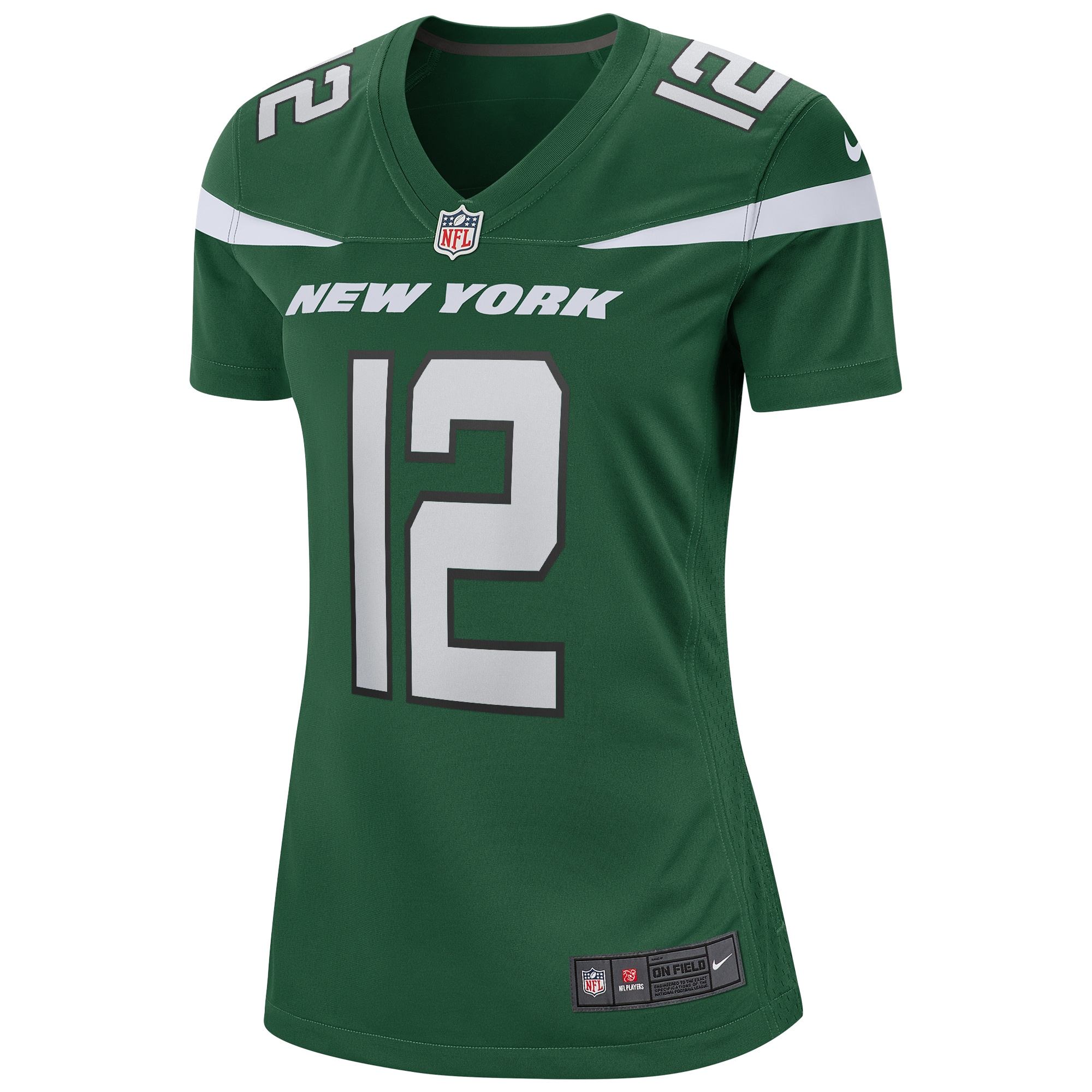 Alternative view of Women's New York Jets Joe Namath Gotham Green Game Retired Player Jersey JS7933 nicesnker