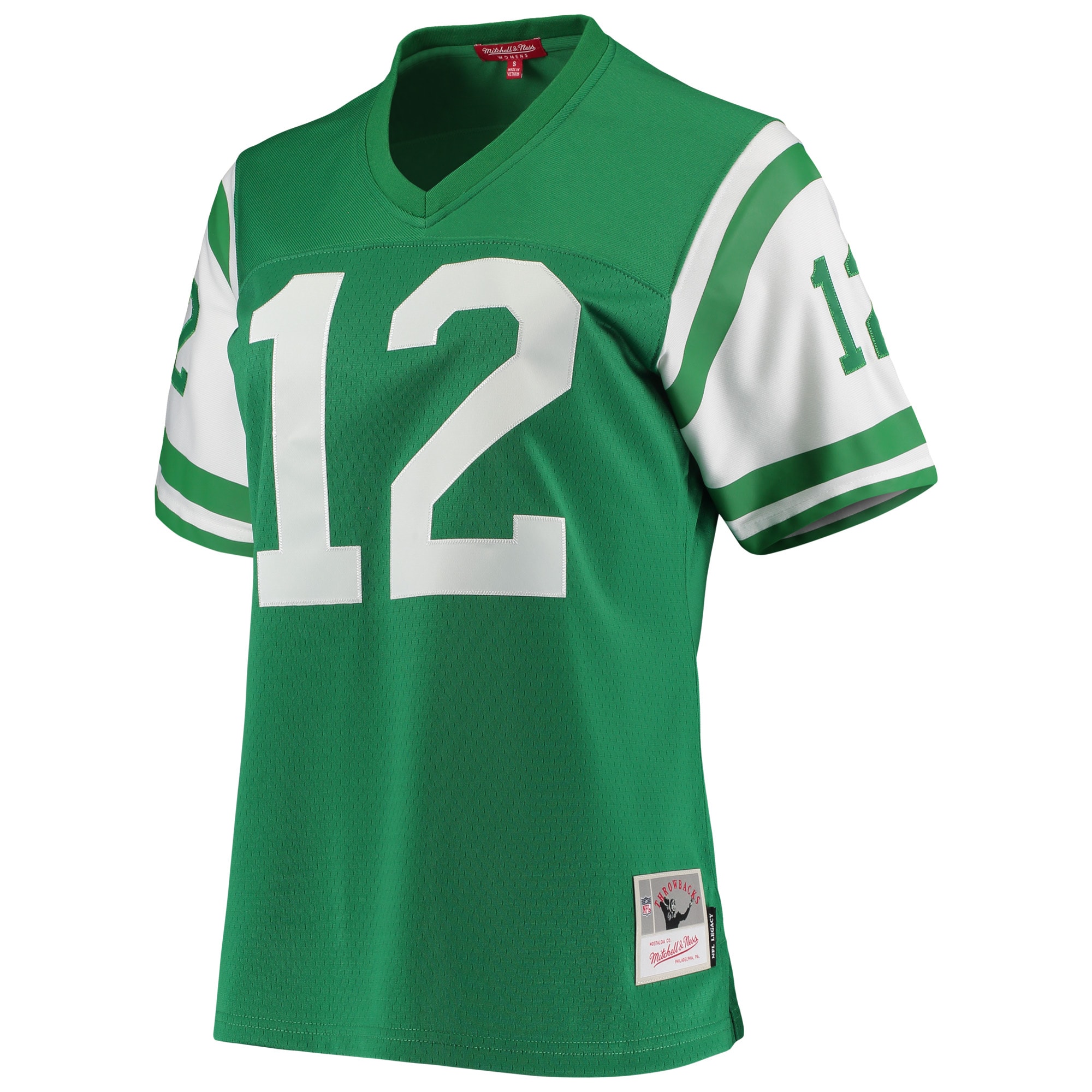 Alternative view of Women's New York Jets Joe Namath Mitchell & Ness Green 1969 Legacy Jersey JS7202 nicesnker