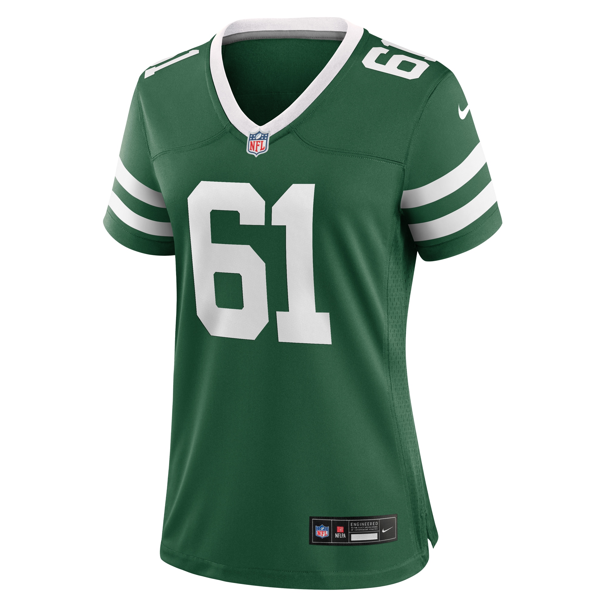 Alternative view of Women's New York Jets Max Mitchell Legacy Green Team Game Jersey JS3404 nicesnker