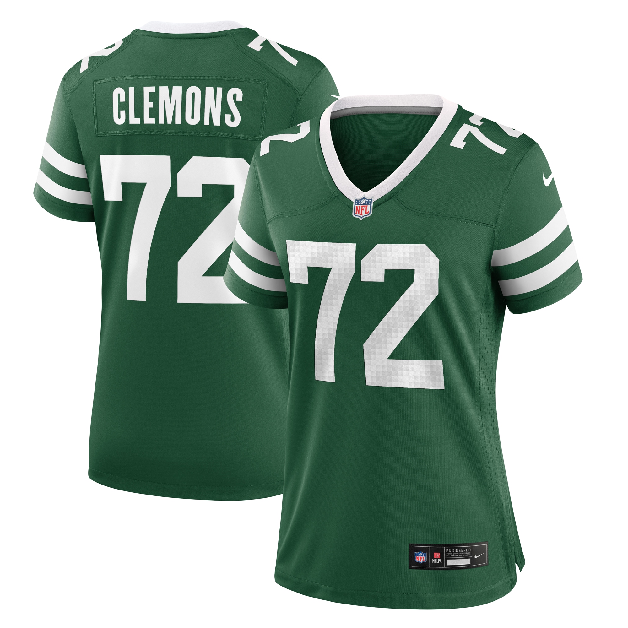 Women's New York Jets Micheal Clemons Legacy Green Team Game Jersey JS3860 nicesnker