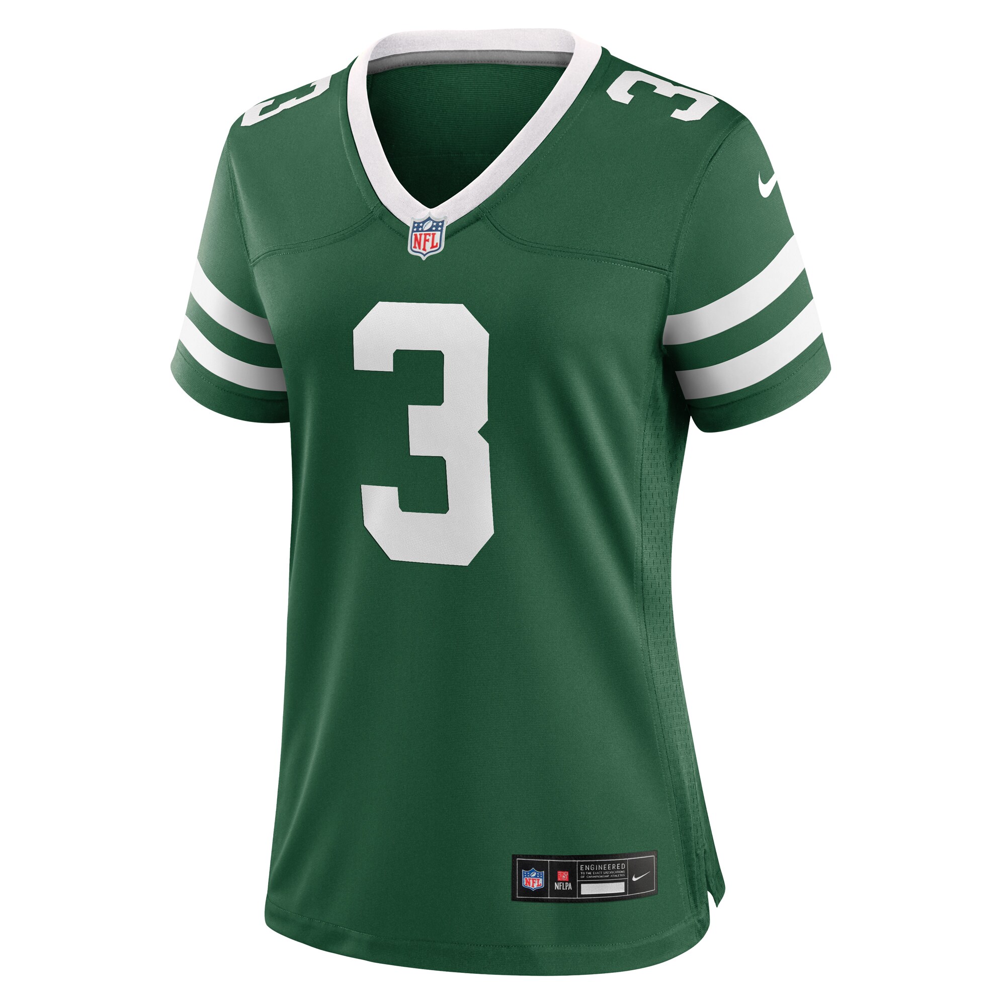 Alternative view of Women's New York Jets Travis Legacy Green Team Game Jersey JS9283 nicesnker