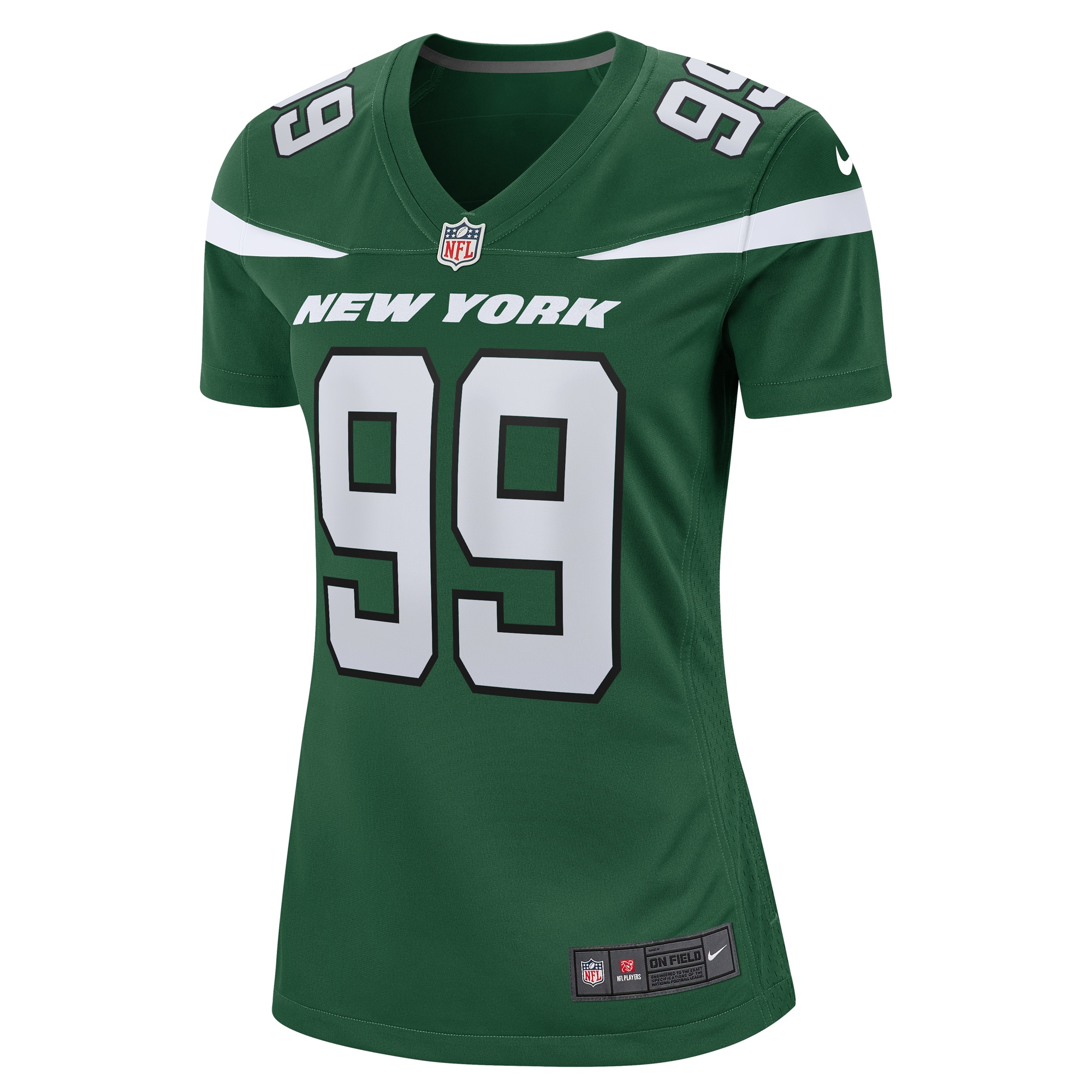 Alternative view of Women's New York Jets Will McDonald IV Gotham Green Game Jersey JS1687 nicesnker