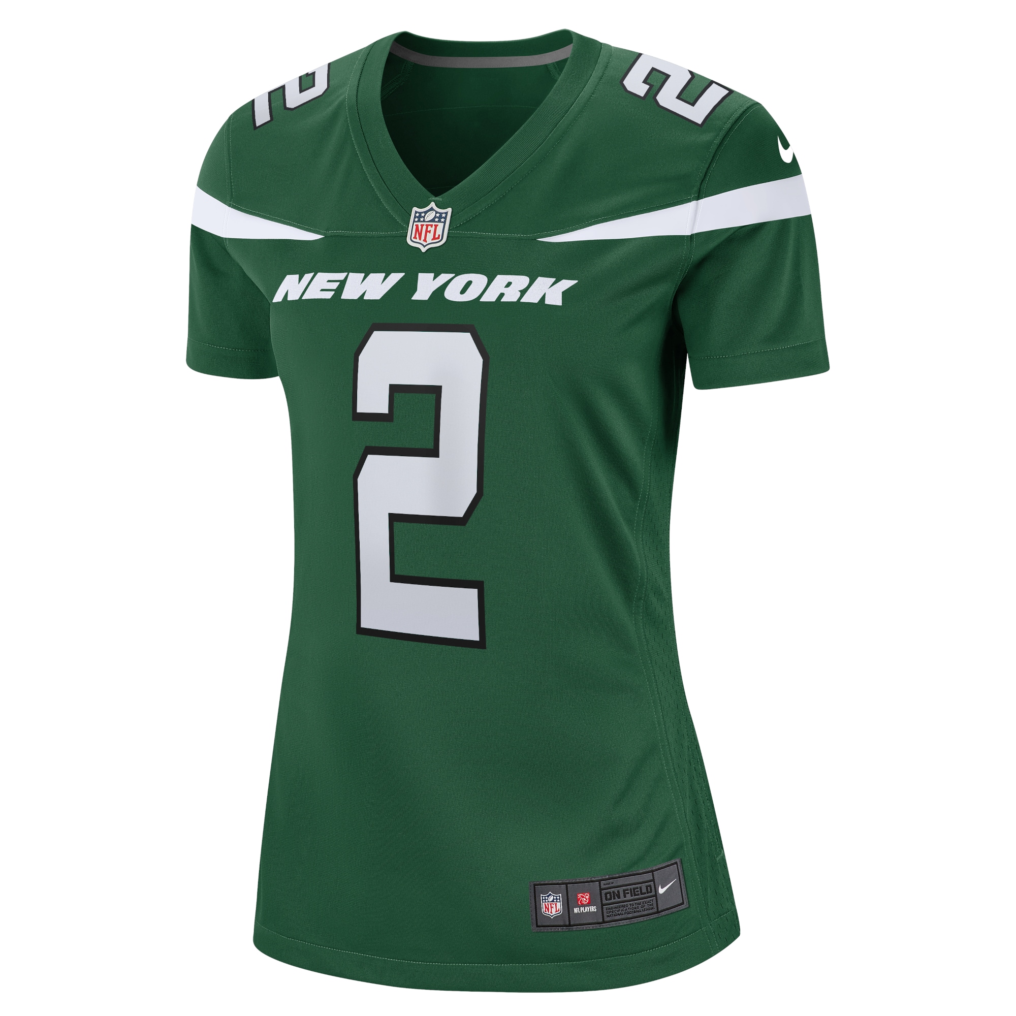 Alternative view of Women's New York Jets Zach Wilson Green Player Jersey JS3378 nicesnker