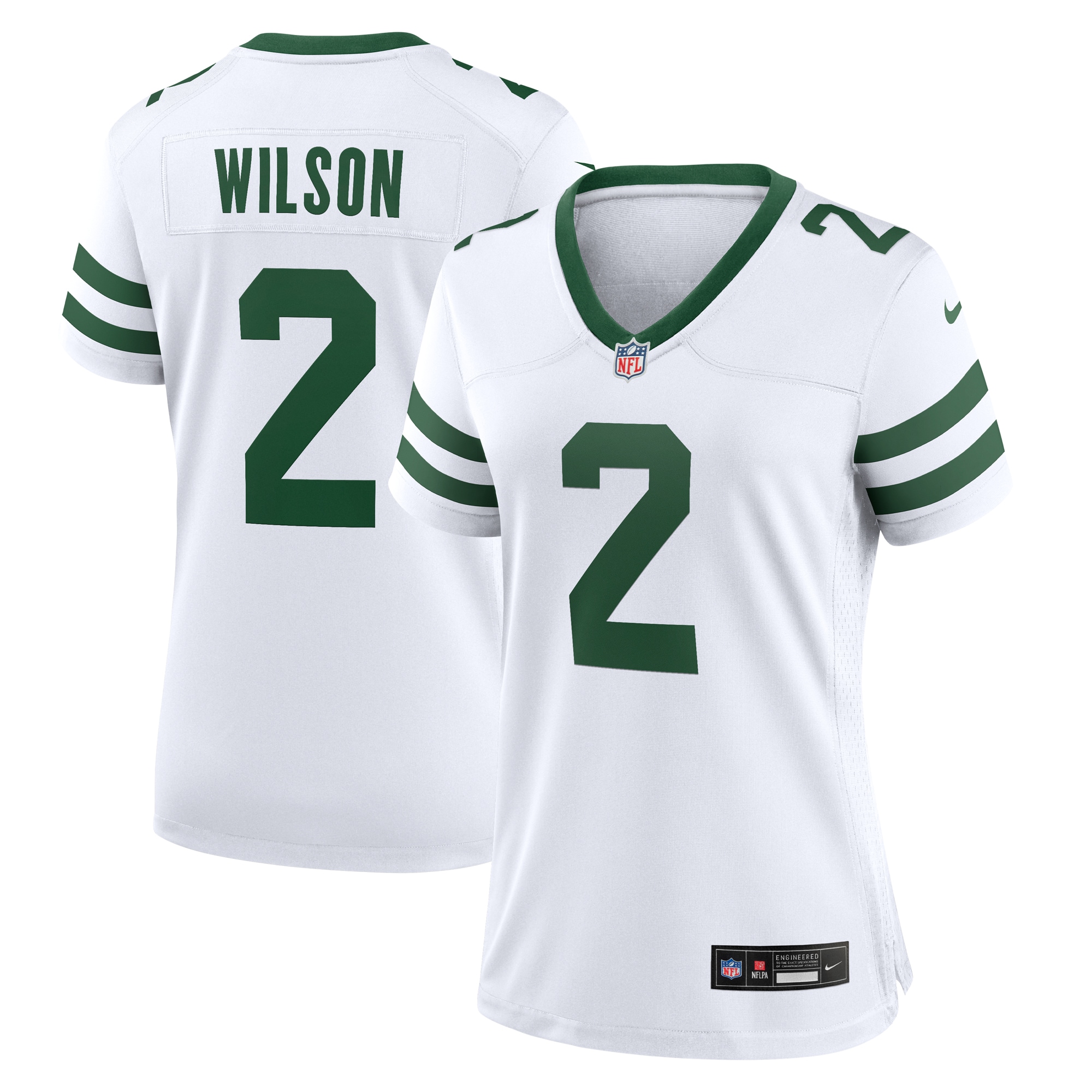 Women's New York Jets Zach Wilson Legacy White Game Jersey JS7010 nicesnker
