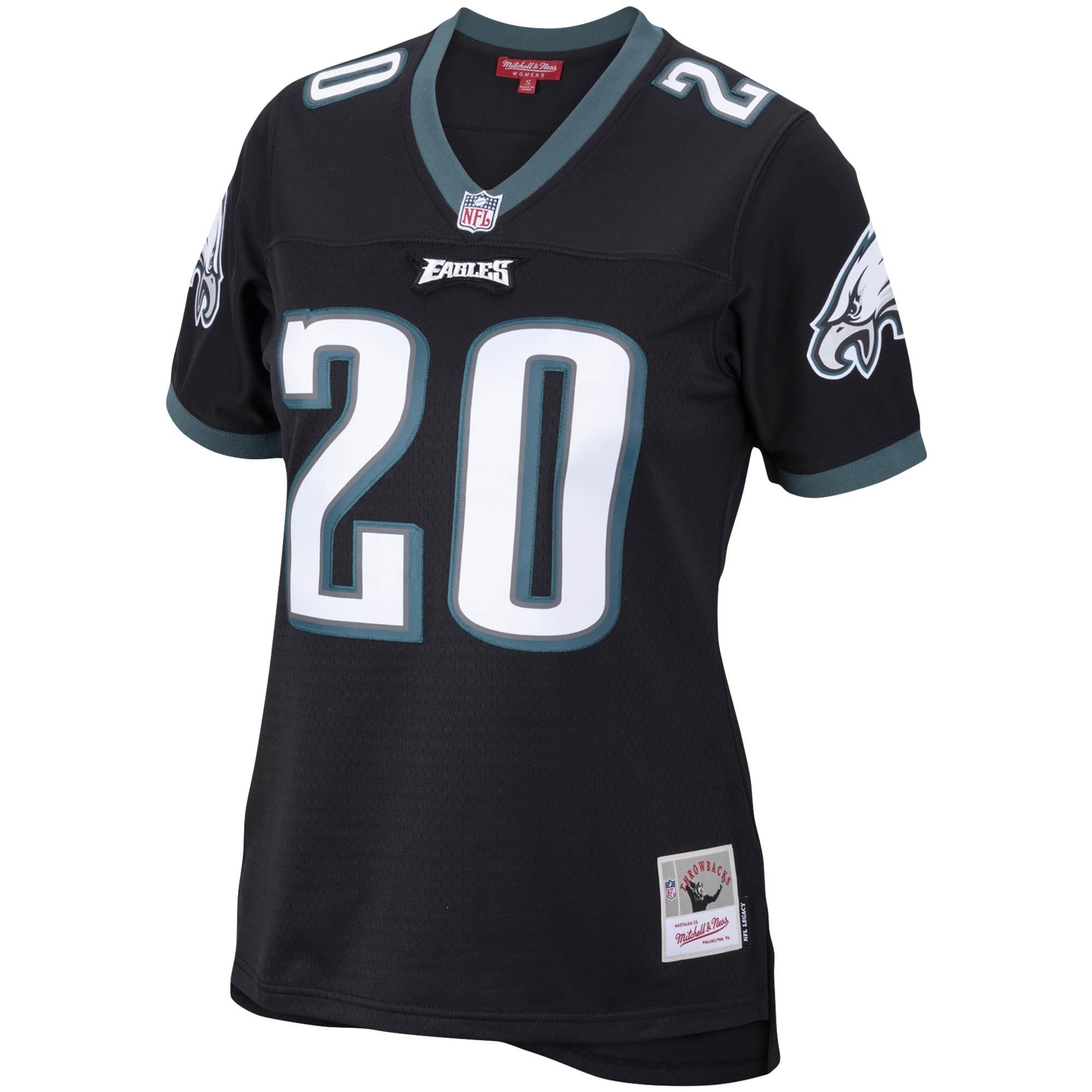 Alternative view of Women's Philadelphia Eagles Brian Dawkins Mitchell & Ness Black Legacy Team Jersey JS5903 nicesnker