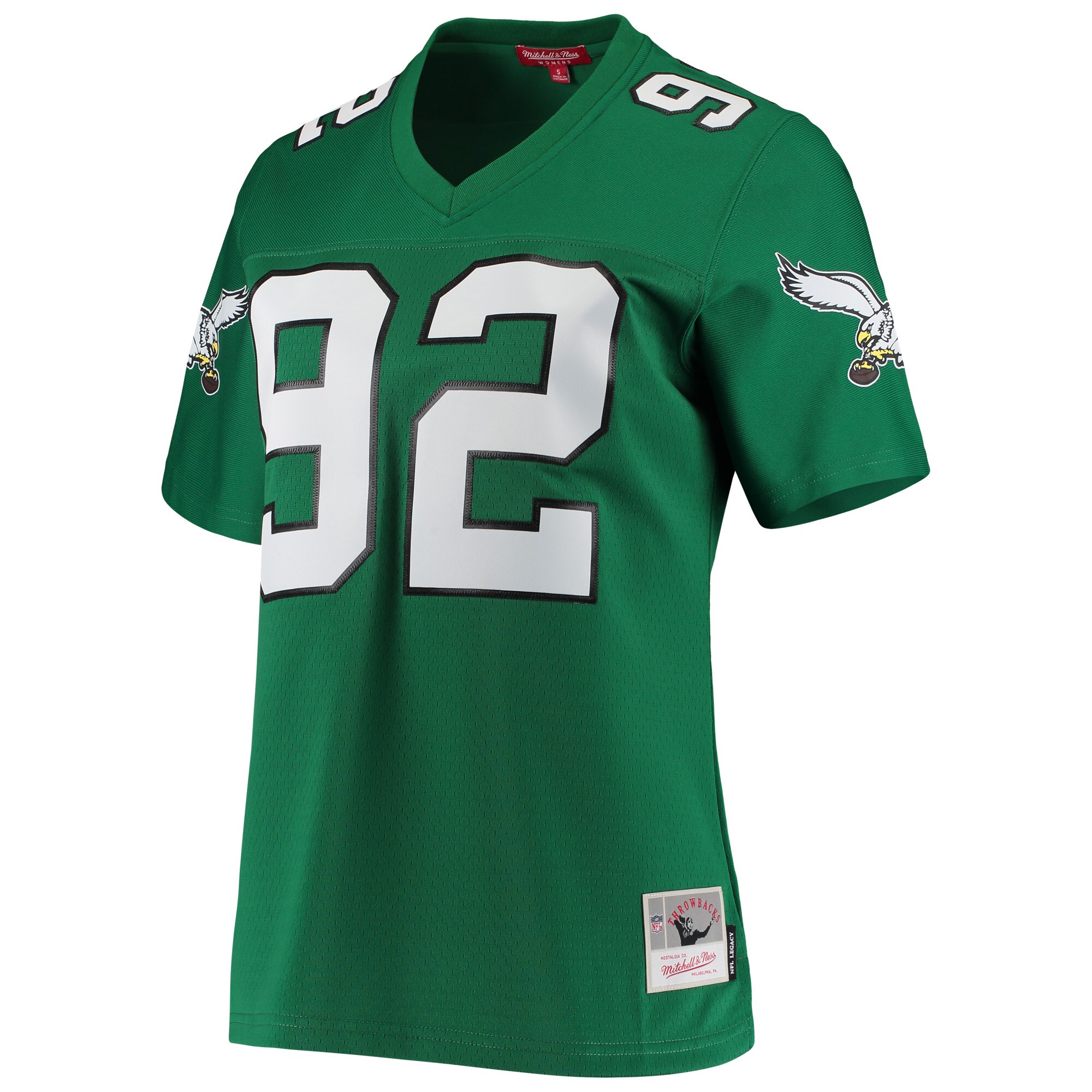 Alternative view of Women's Philadelphia Eagles Reggie White Mitchell & Ness Kelly Green 1990 Legacy Jersey JS2613 nicesnker