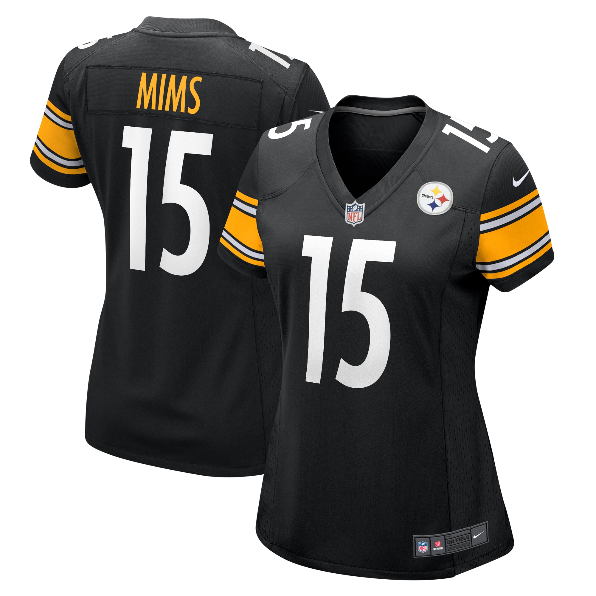 Women's Pittsburgh Steelers Denzel Mims Black Game Jersey JS9086 nicesnker