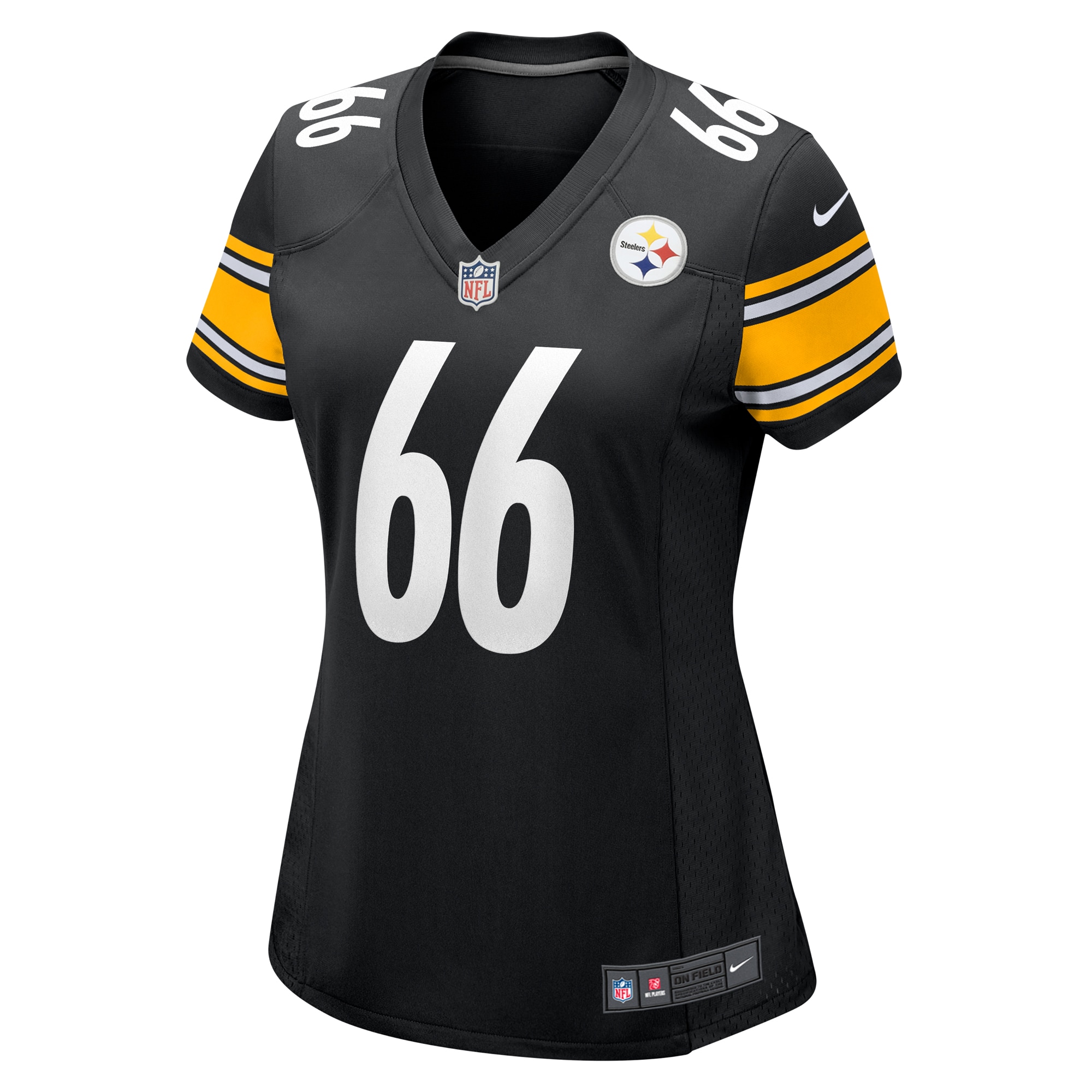 Alternative view of Women's Pittsburgh Steelers Mason McCormick Black Game Jersey JS9245 nicesnker