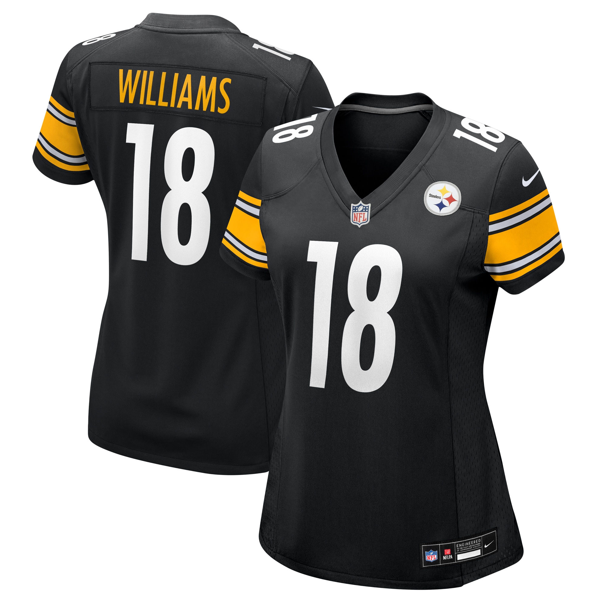 Women's Pittsburgh Steelers Mike Williams Black Game Jersey JS2074 nicesnker