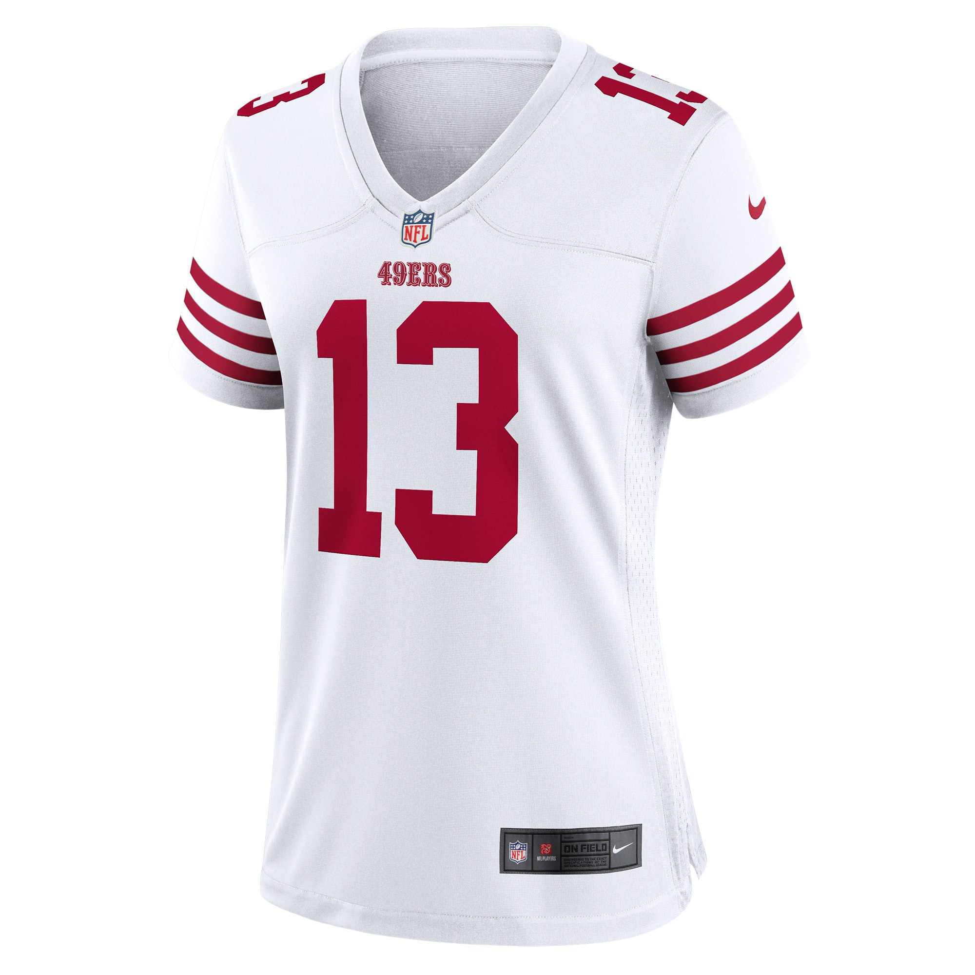 Alternative view of Women's San Francisco 49ers Brock Purdy White Game Jersey JS1887 nicesnker