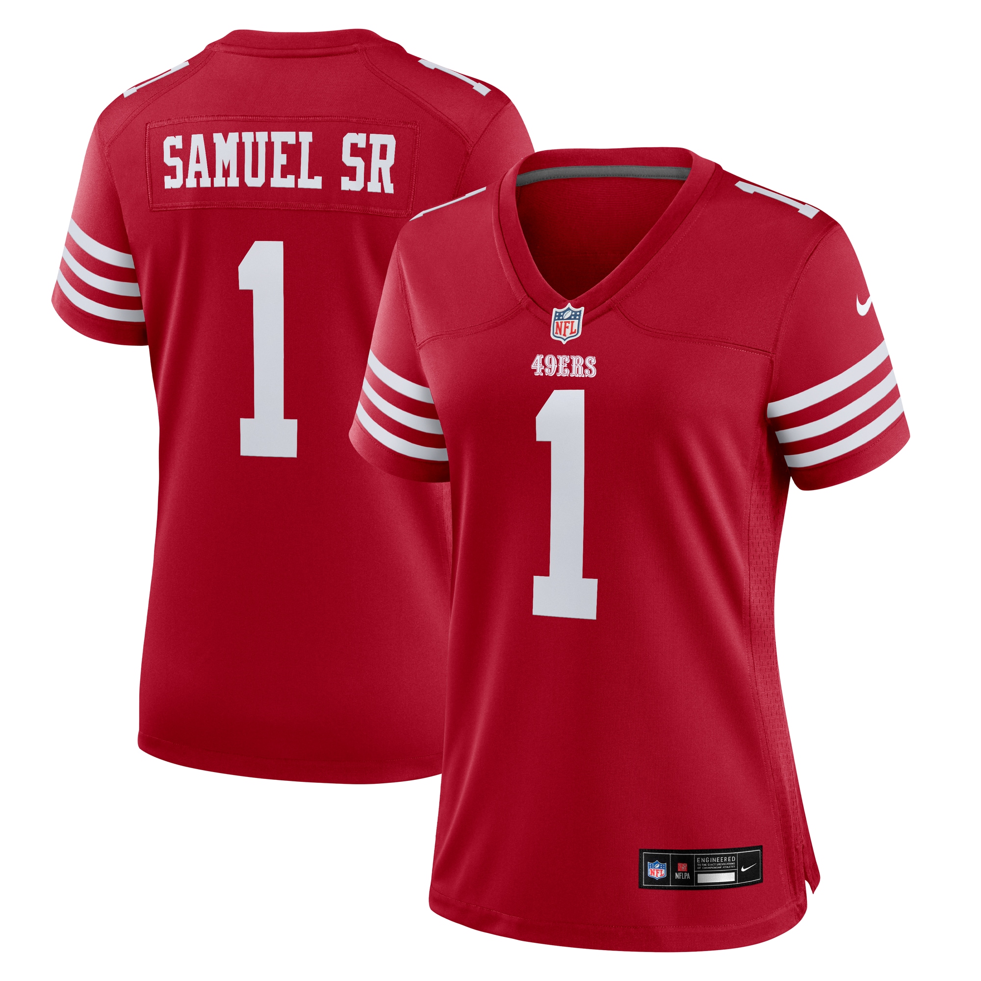 Women's San Francisco 49ers Deebo Samuel Sr Scarlet Game Jersey JS5524 nicesnker