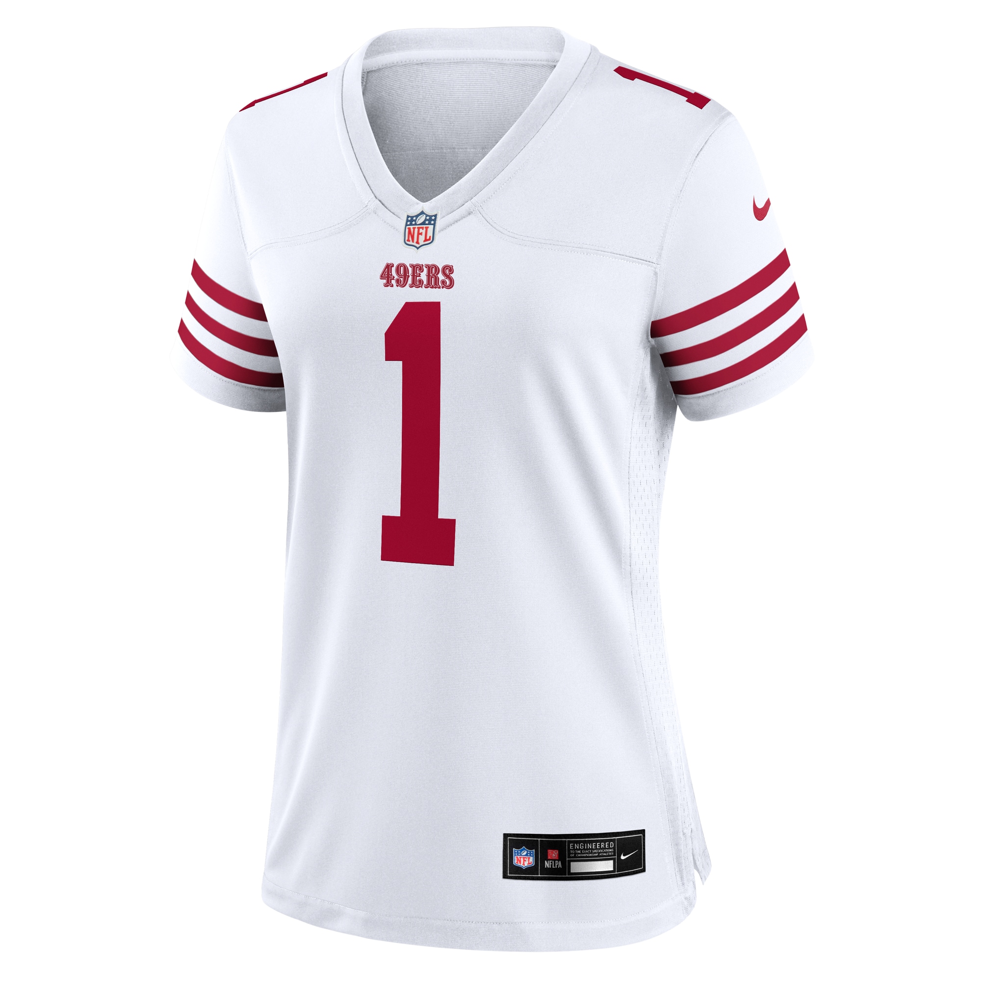 Alternative view of Women's San Francisco 49ers Deebo Samuel Sr White Game Jersey JS9697 nicesnker