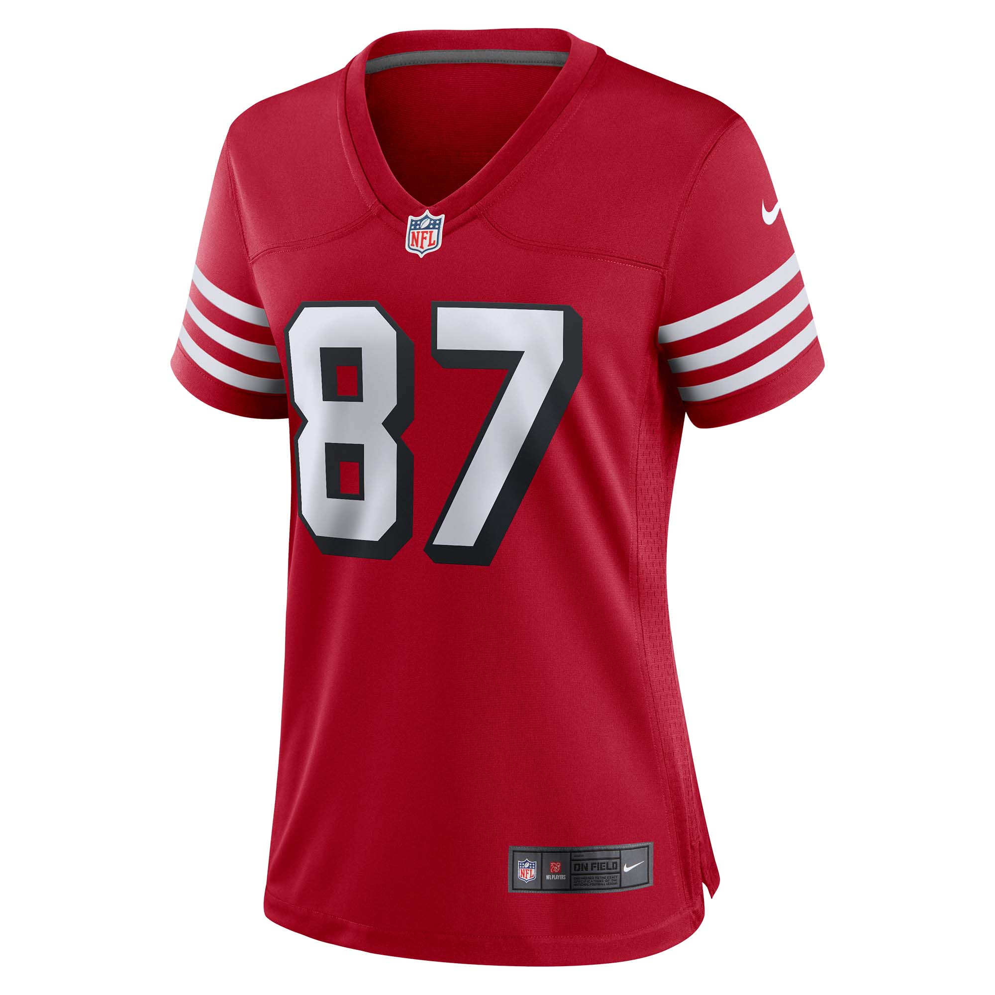 Alternative view of Women's San Francisco 49ers Dwight Clark Scarlet Alternate Game Jersey JS4386 nicesnker