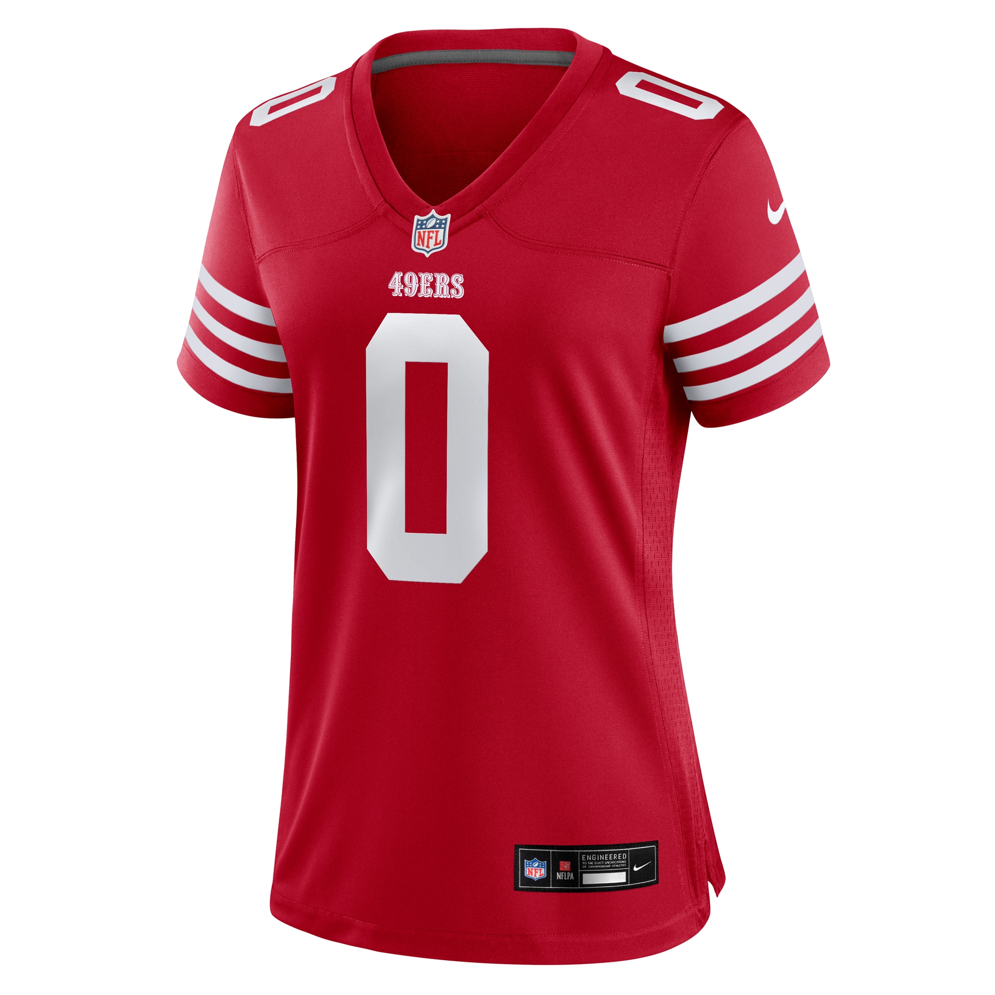 Alternative view of Women's San Francisco 49ers Renardo Green Scarlet Game Jersey JS8878 nicesnker