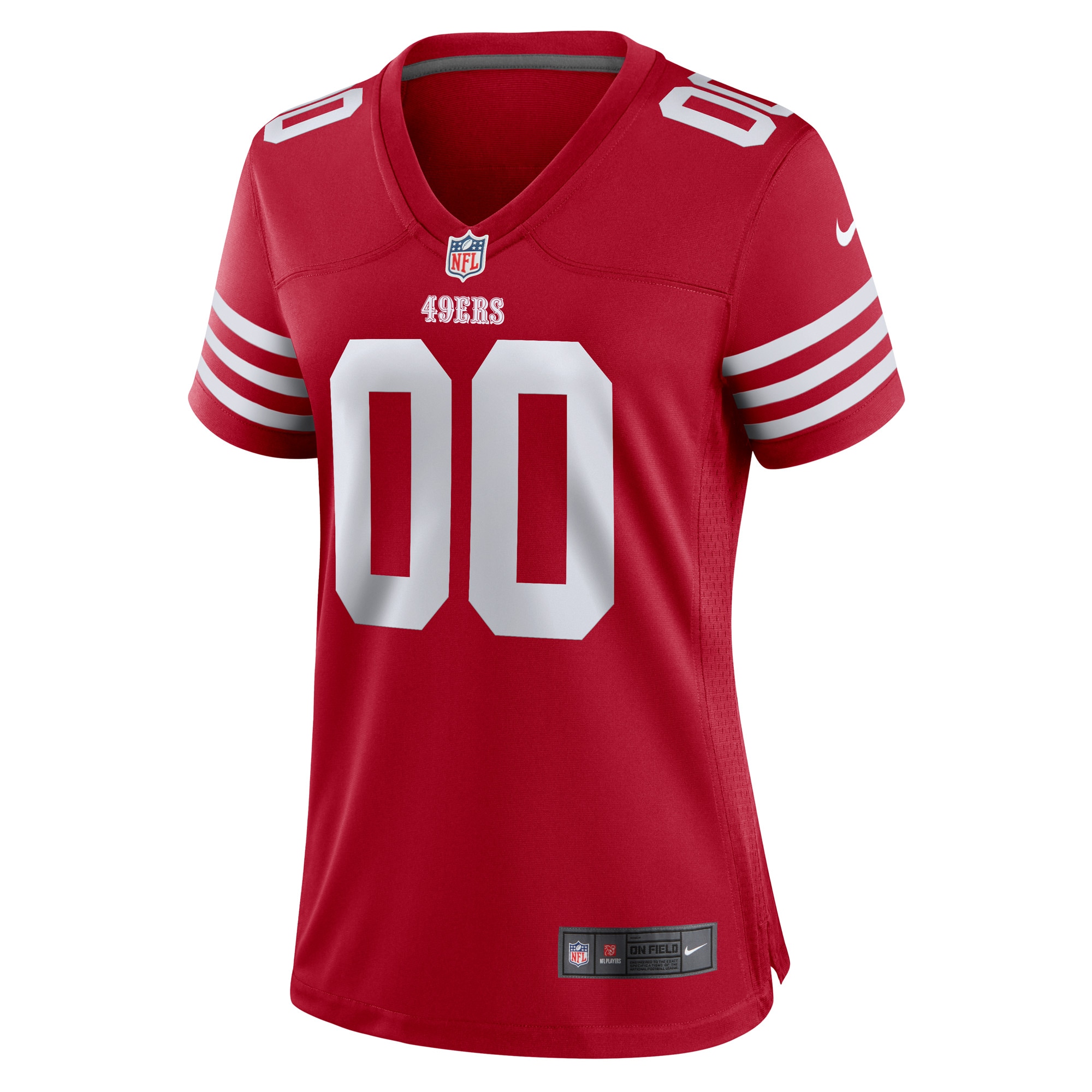 Alternative view of Women's San Francisco 49ers Scarlet Game Custom Jersey JS2603 nicesnker