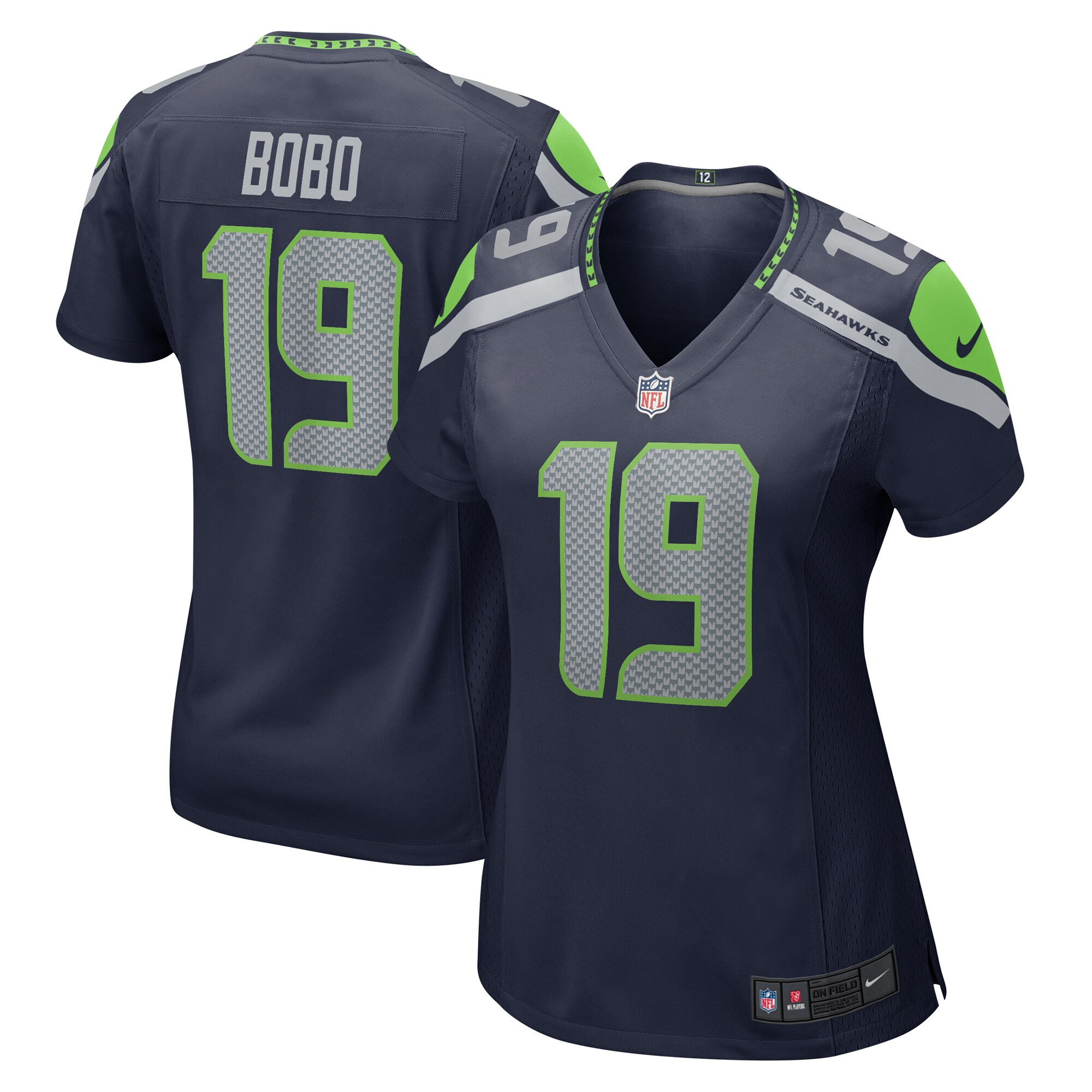 Women's Seattle Seahawks Jake Bobo College Navy Game Jersey JS9210 nicesnker