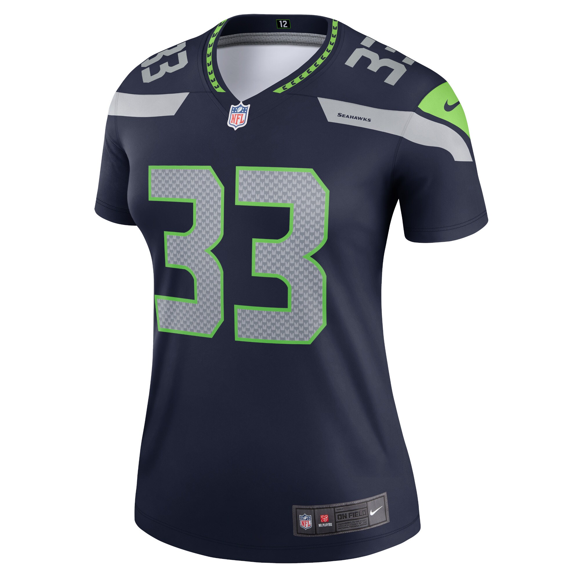 Alternative view of Women's Seattle Seahawks Jamal Adams Navy Legend Player Performance Top JS3201 nicesnker
