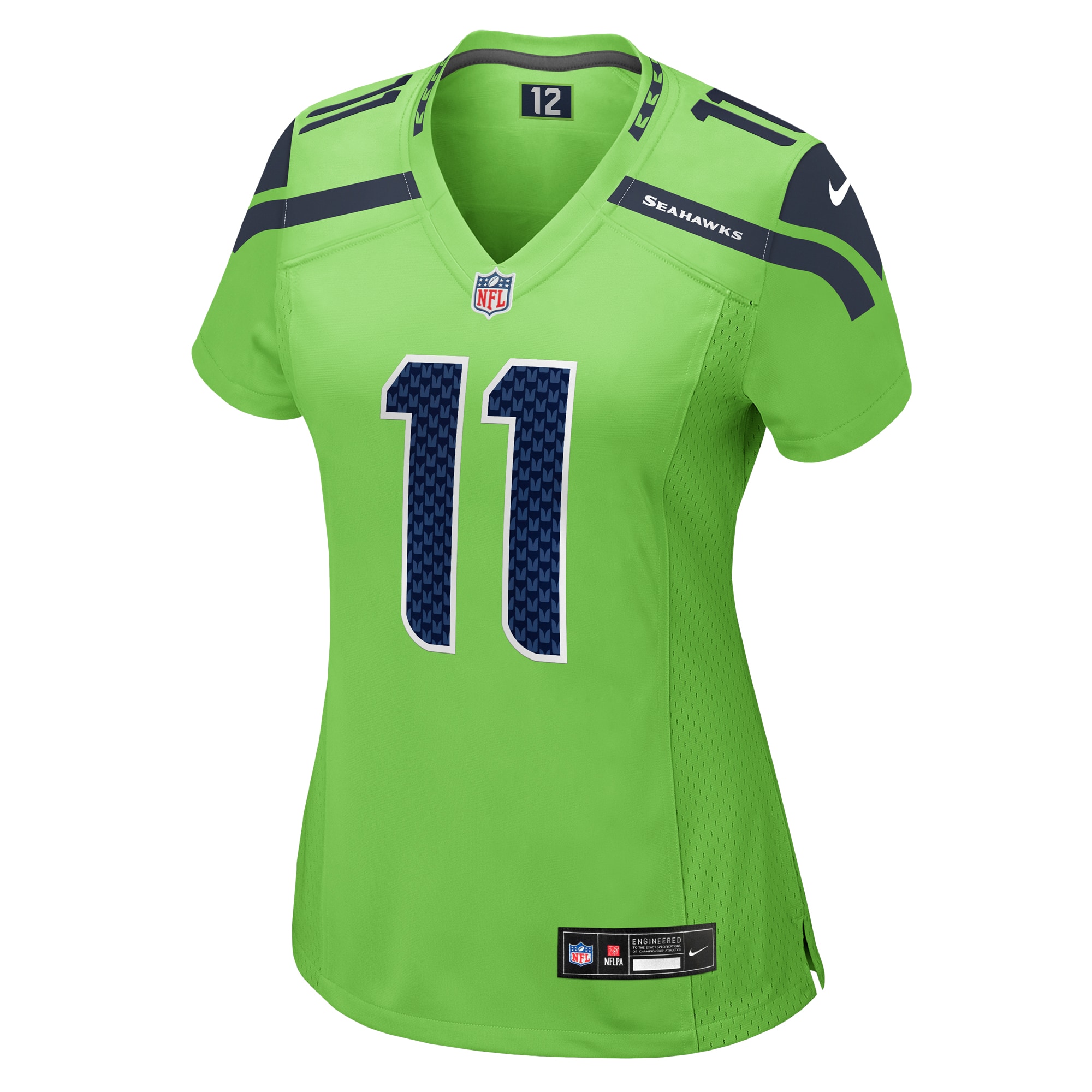 Alternative view of Women's Seattle Seahawks Jaxon Smith-Njigba Neon Green Game Jersey JS8970 nicesnker