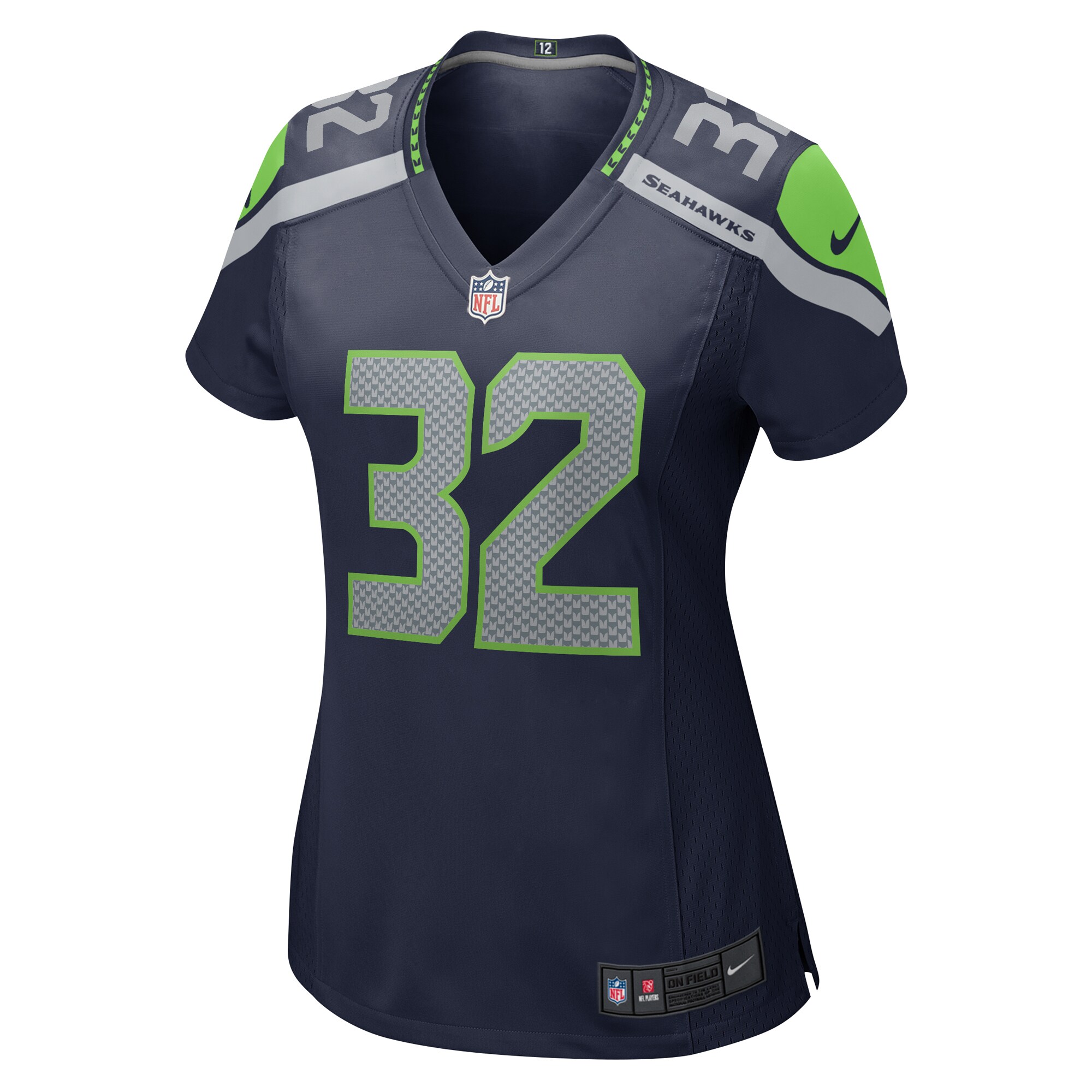 Alternative view of Women's Seattle Seahawks Jerrick Reed II College Navy Game Jersey JS2950 nicesnker