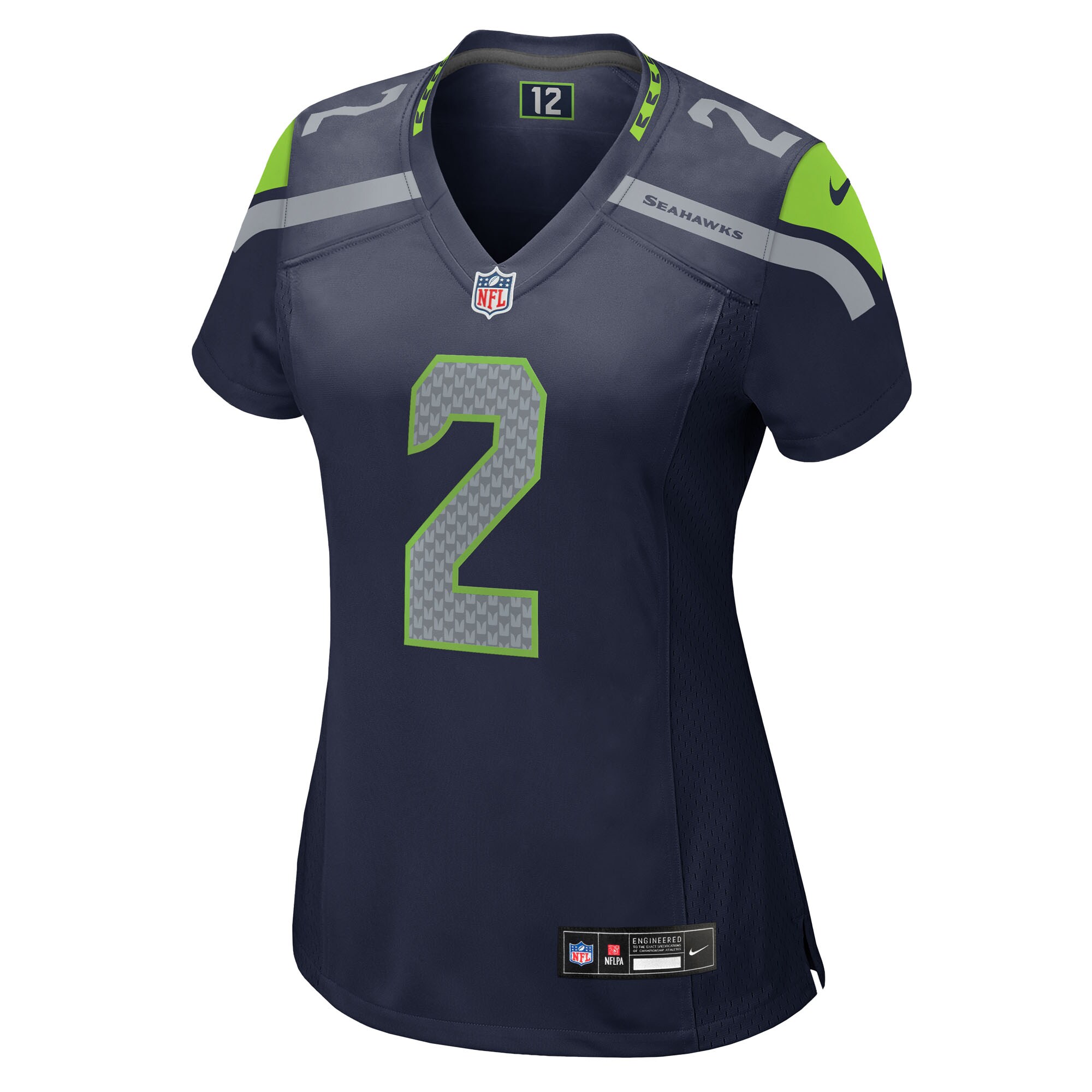 Alternative view of Women's Seattle Seahawks Rayshawn Jenkins College Navy Team Game Jersey JS7423 nicesnker