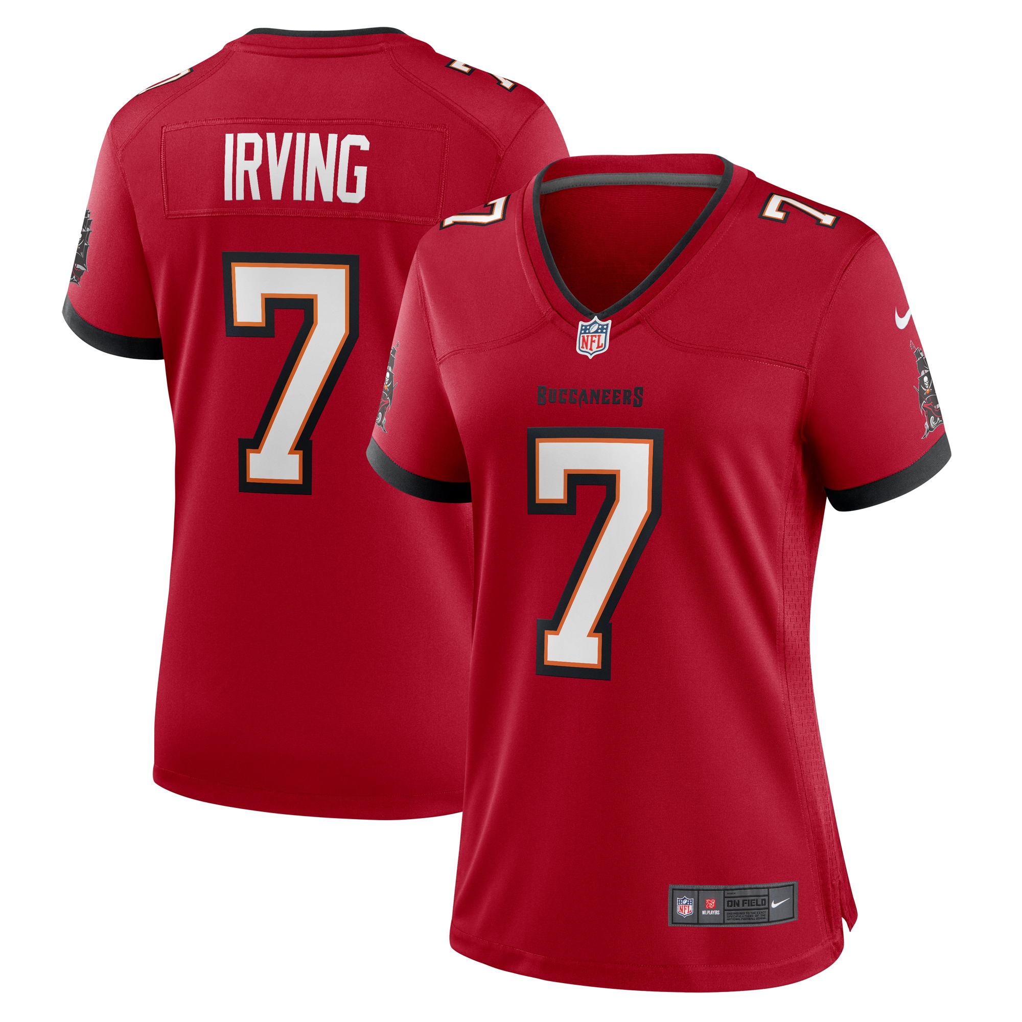 Women's Tampa Bay Buccaneers Bucky Irving Red Game Jersey JS2487 nicesnker