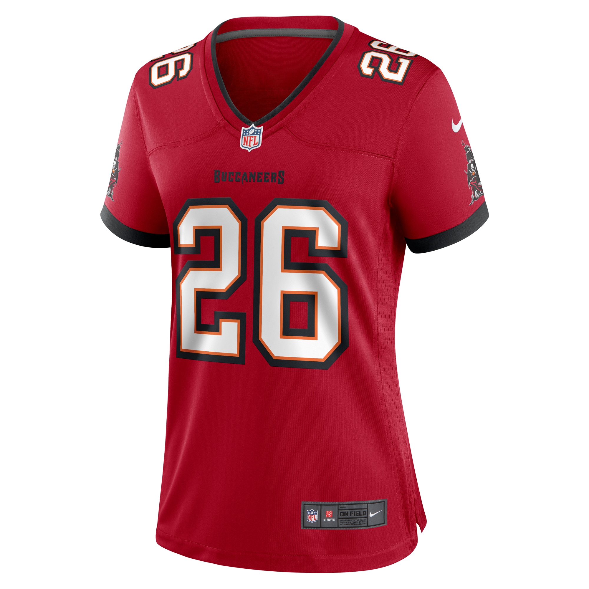 Alternative view of Women's Tampa Bay Buccaneers Kaevon Merriweather Red Game Jersey JS7930 nicesnker