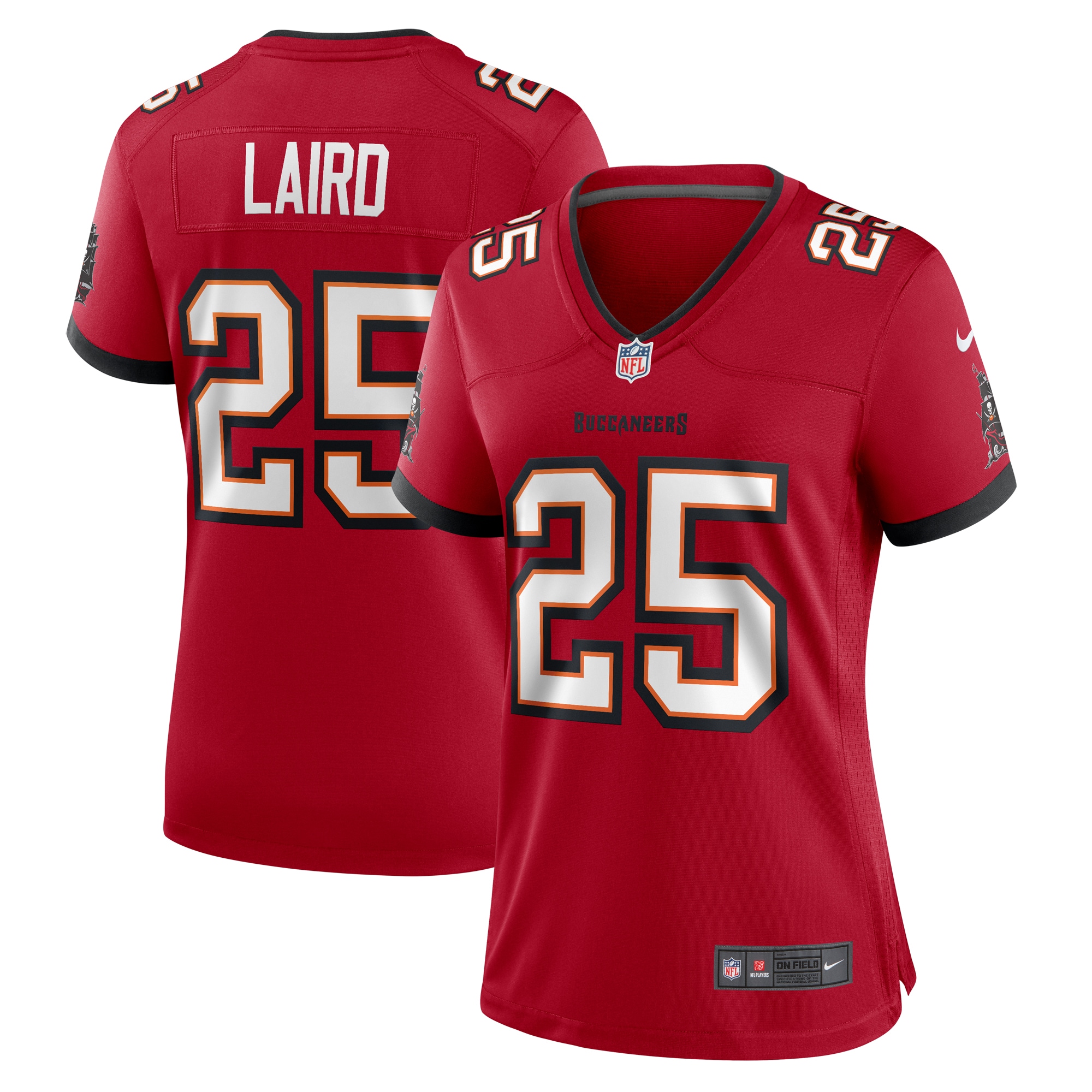 Women's Tampa Bay Buccaneers Patrick Laird Red Game Jersey JS8703 nicesnker