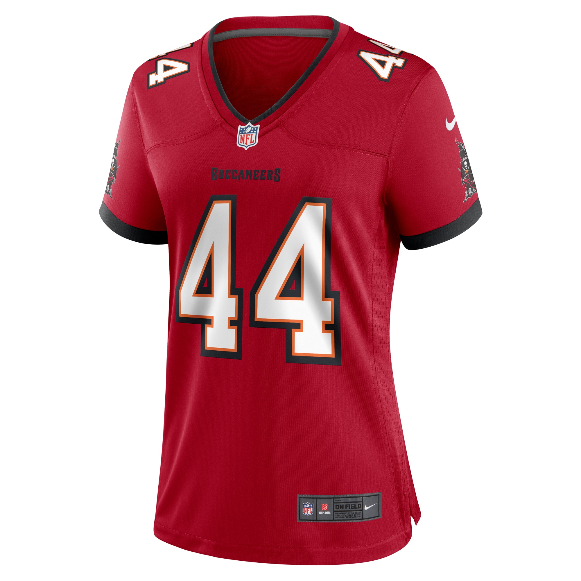 Alternative view of Women's Tampa Bay Buccaneers Sean Tucker Red Game Jersey JS6101 nicesnker