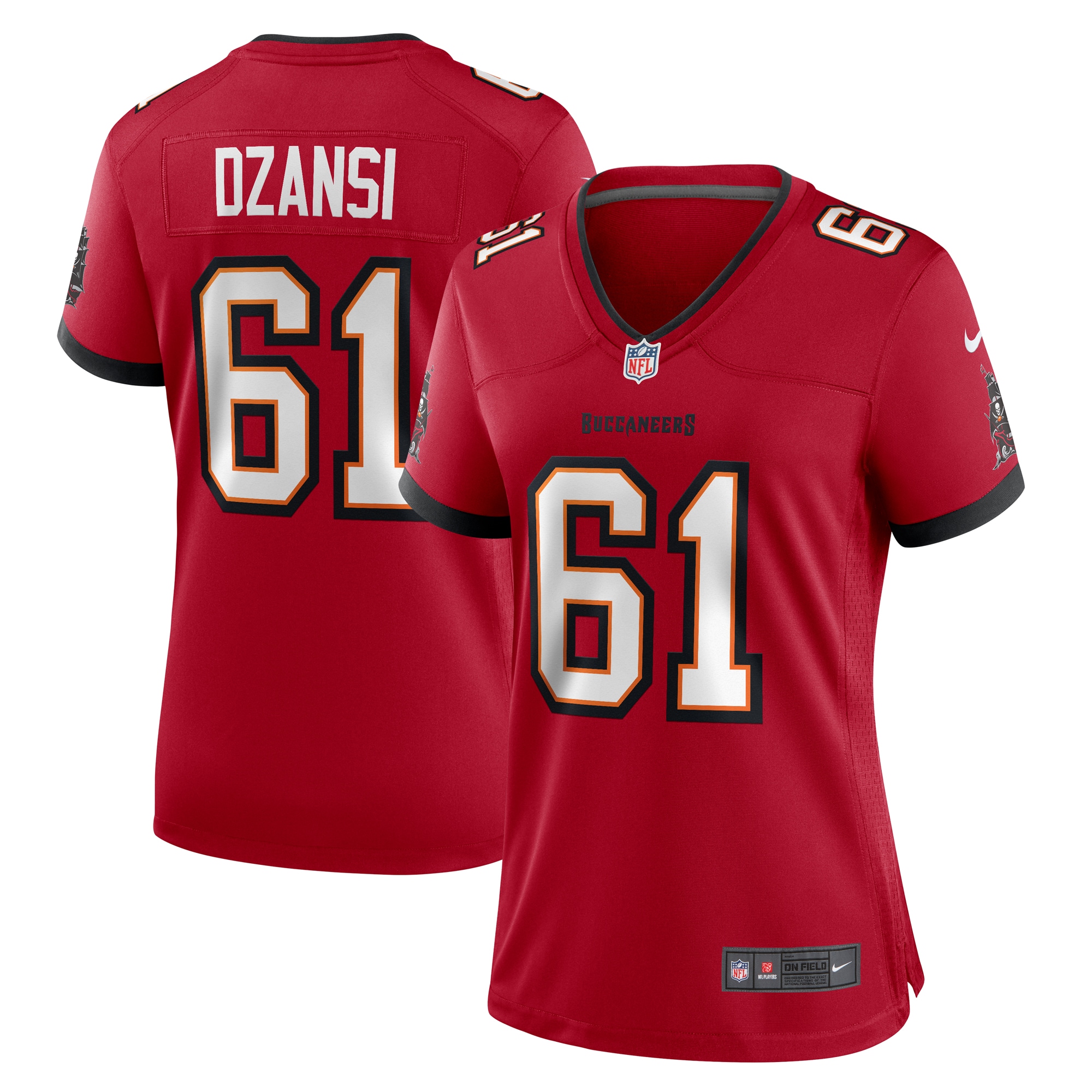 Women's Tampa Bay Buccaneers Silas Dzansi Red Game Jersey JS3280 nicesnker
