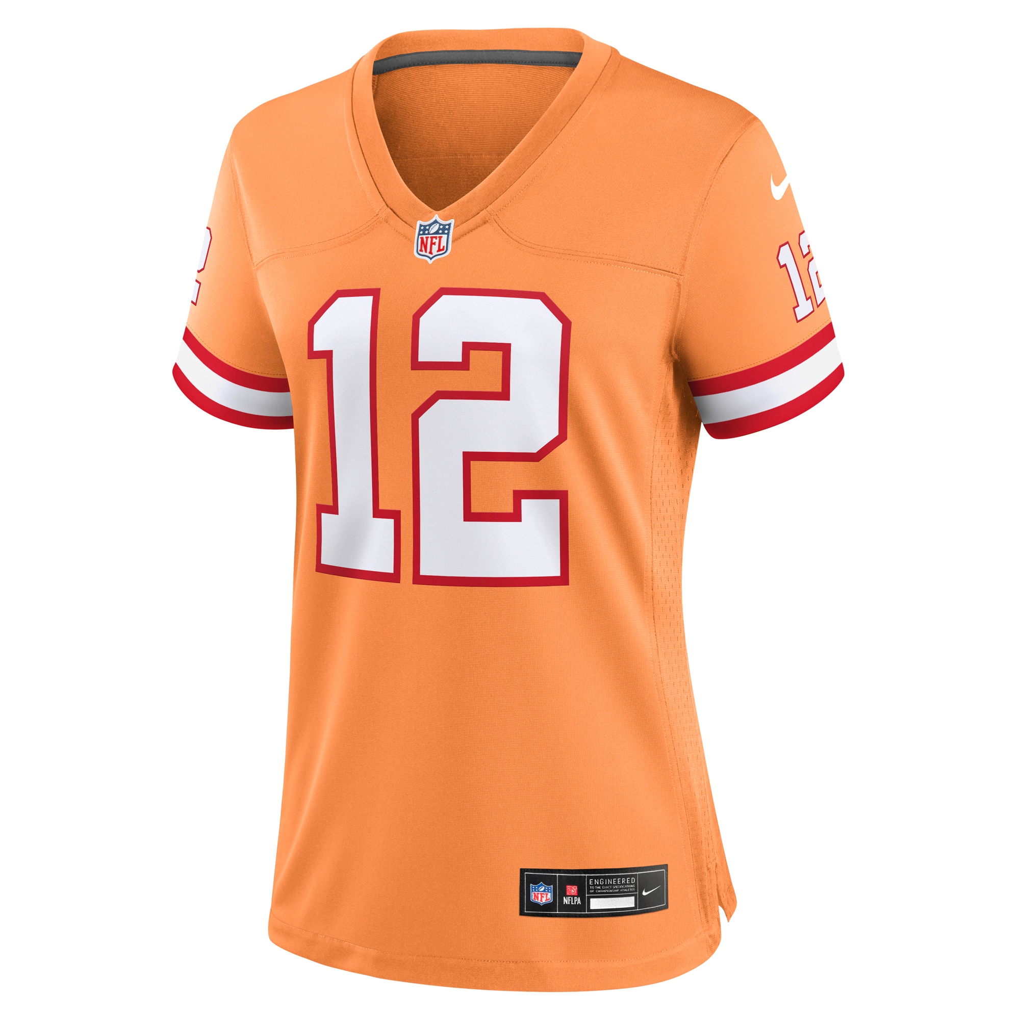Alternative view of Women's Tampa Bay Buccaneers Tom Brady Orange Player Jersey JS4939 nicesnker