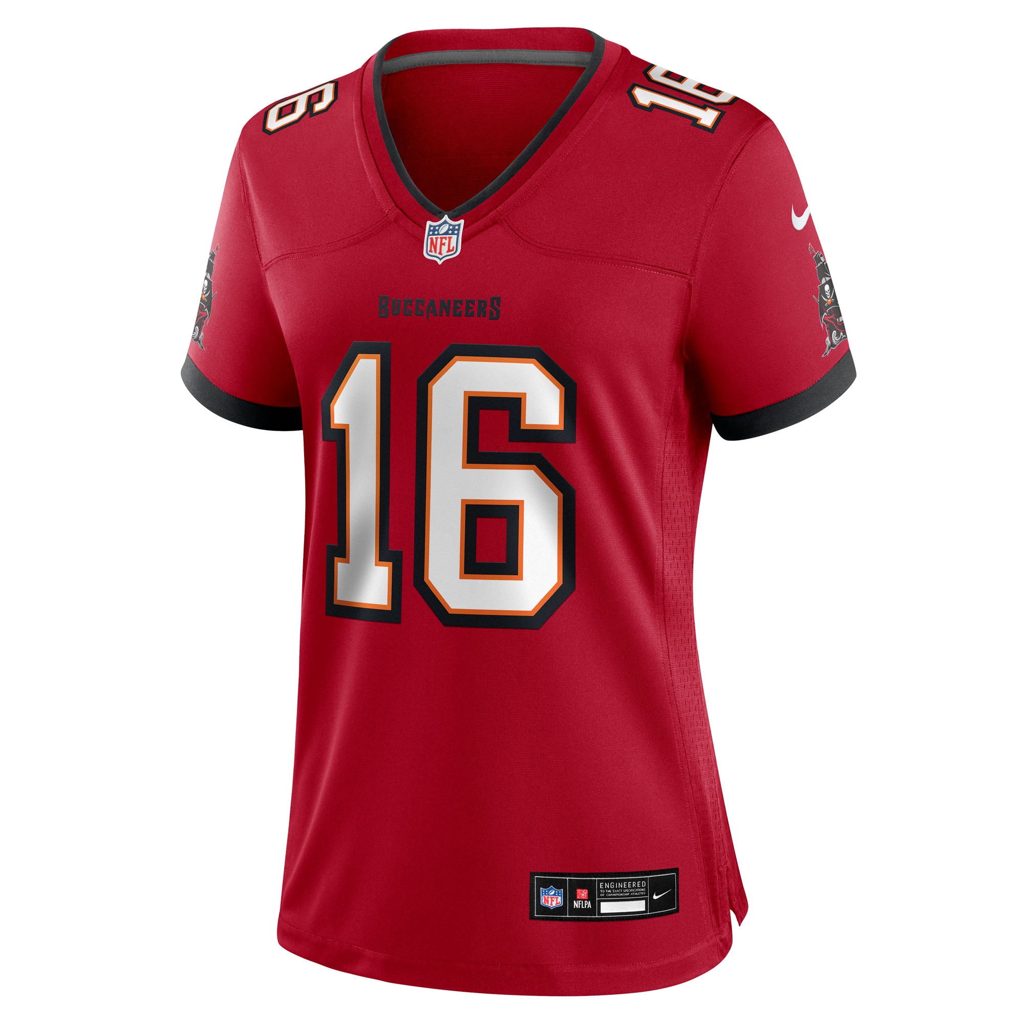 Alternative view of Women's Tampa Bay Buccaneers Trenton Gill Red Team Game Jersey JS7722 nicesnker