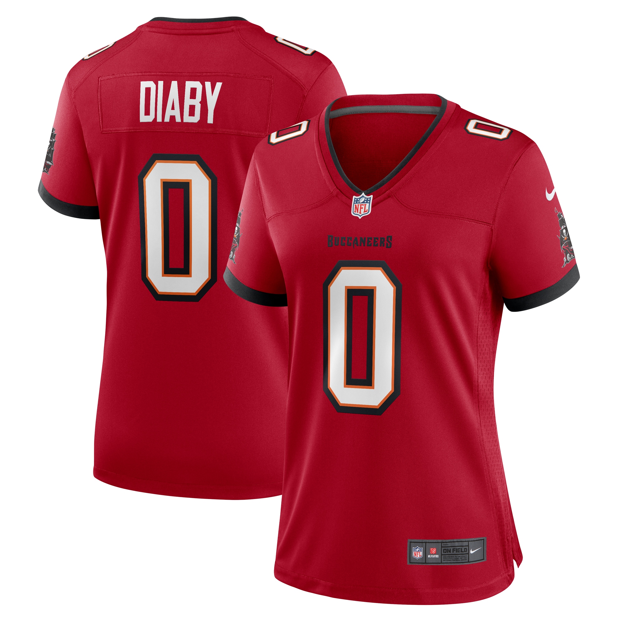 Women's Tampa Bay Buccaneers YaYa Diaby Red Game Jersey JS9790 nicesnker